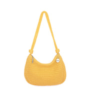 Josie Shoulder Bag - Hand Crochet - Lemon Drop