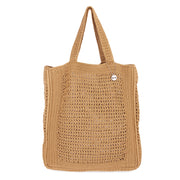 Lanie Market Tote - Hand Crochet - Bamboo