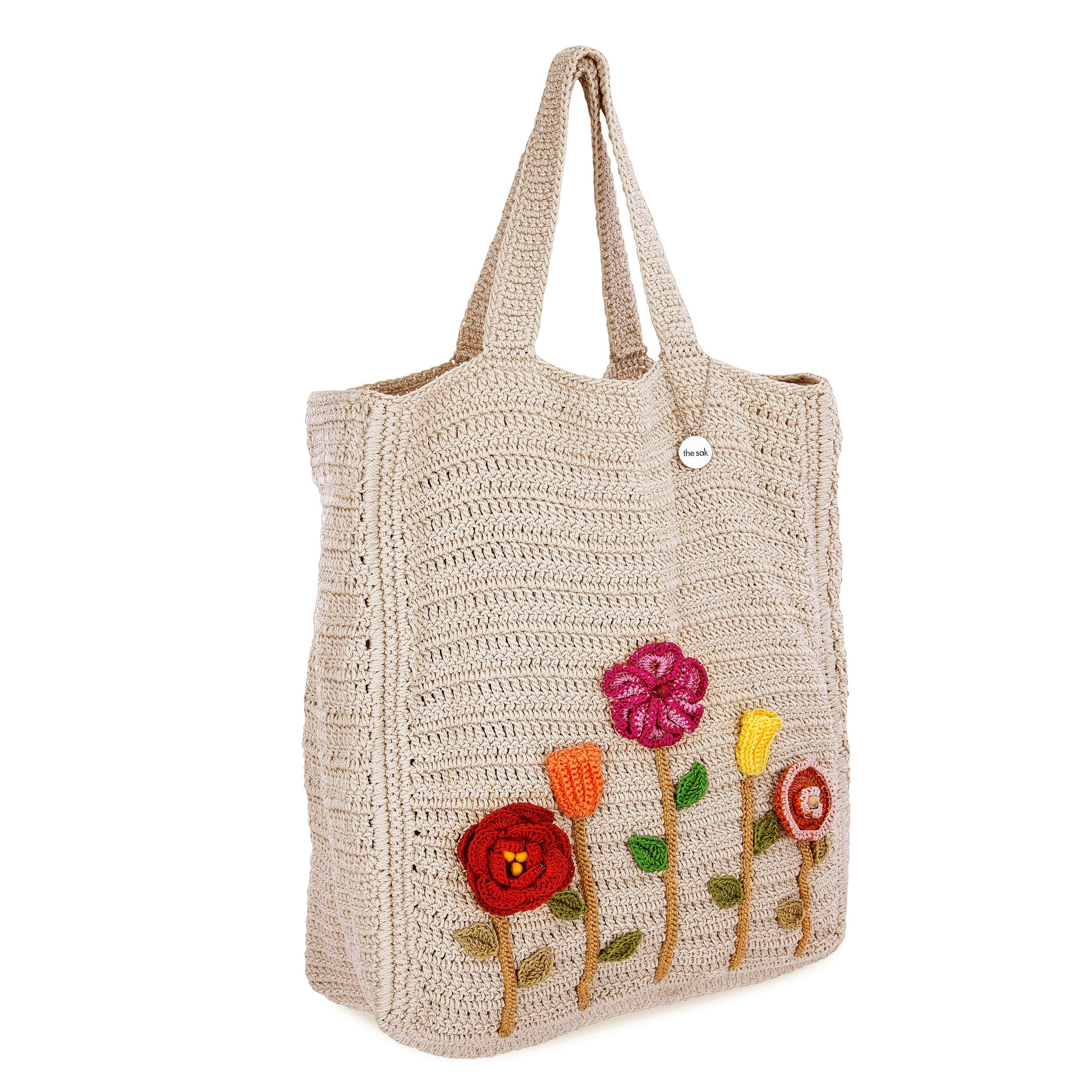 The Sak Lanie Market Tote Crochet - |Flower Ecru|