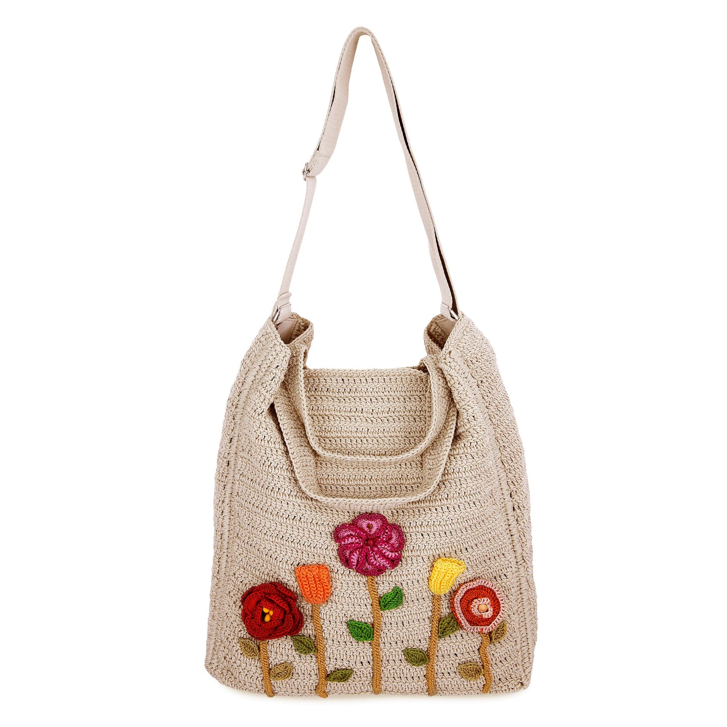 The Sak Lanie Market Tote Crochet - |Flower Ecru|