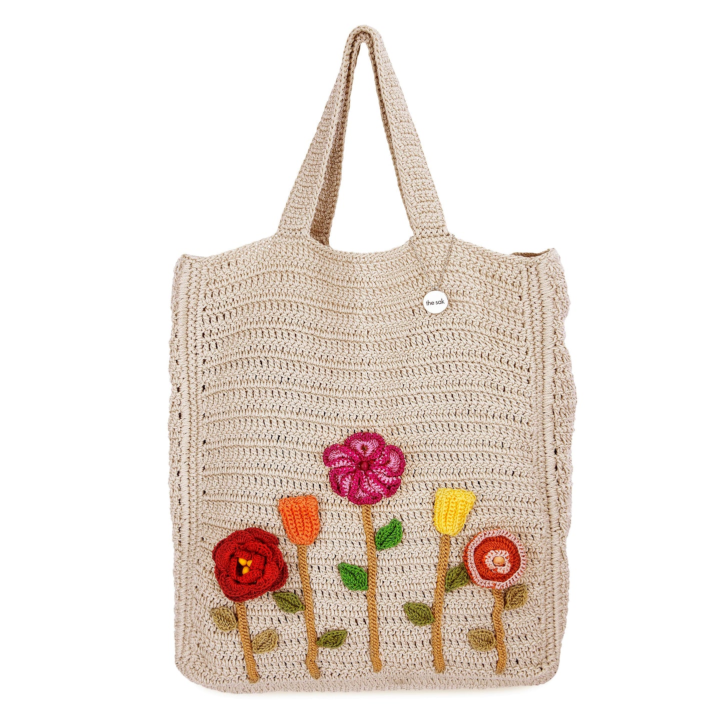 The Sak Lanie Market Tote Crochet - |Flower Ecru|