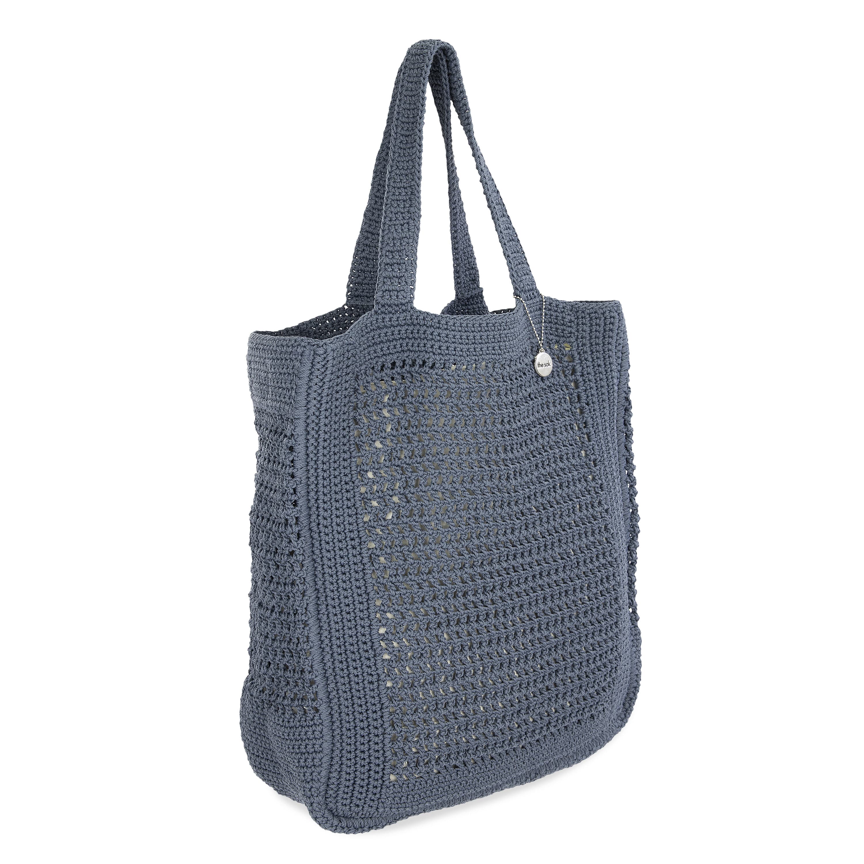 The Sak Lanie Market Tote - Hand Crochet - Maritime