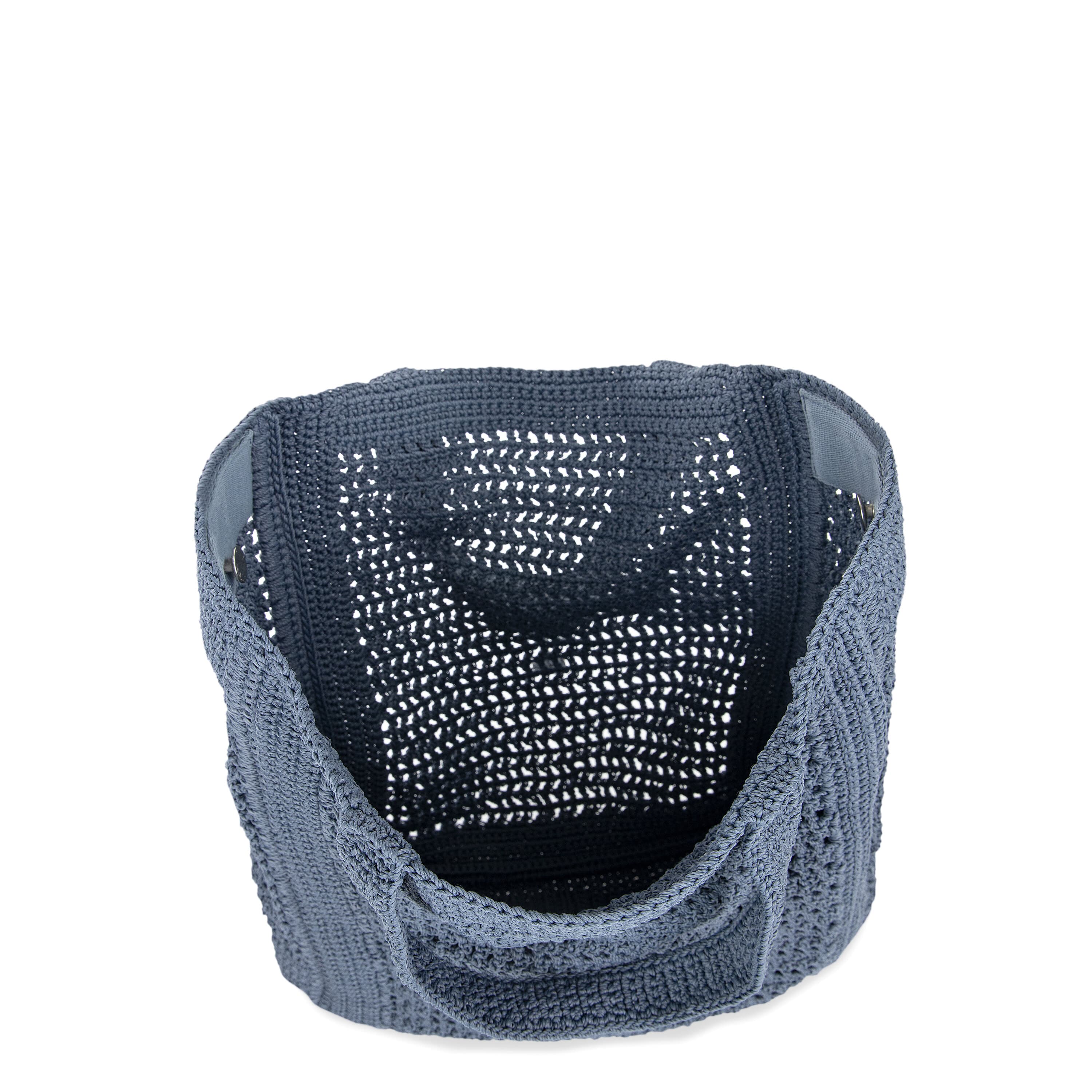 The Sak Lanie Market Tote - Hand Crochet - Maritime