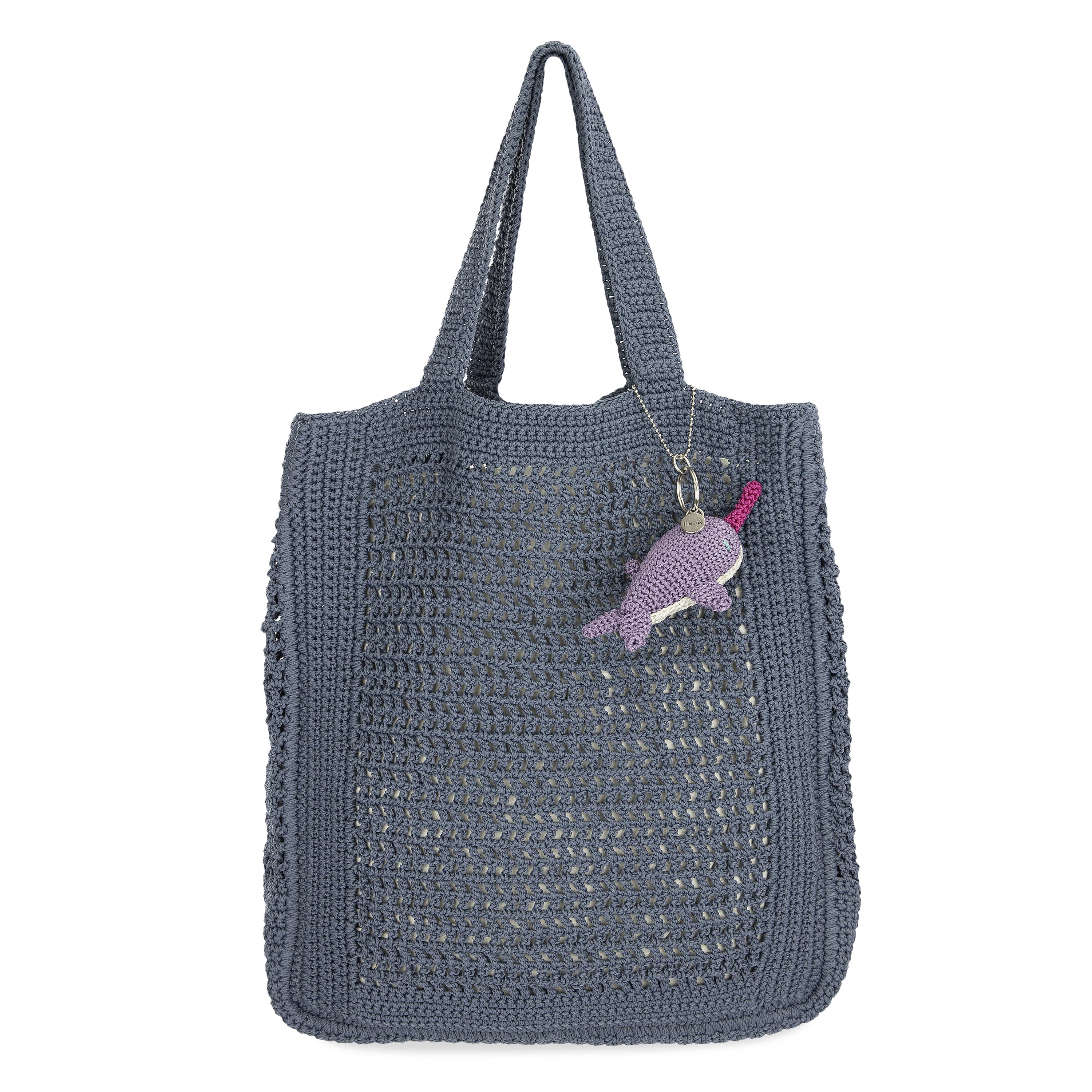 The Sak Lanie Market Tote - Hand Crochet - Maritime
