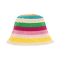 The Sak Lanie Bucket Hat - Hand Crochet - Beach Stripe