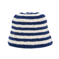 The Sak Lanie Bucket Hat - Hand Crochet - Denim Stripe