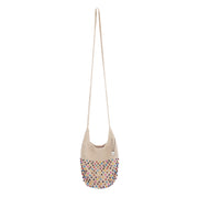 121 Crossbody - Hand Crochet - Ecru Multi Beads