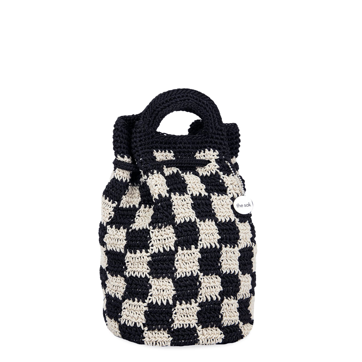 The Sak Dylan Small Backpack Crochet - |Black Check|