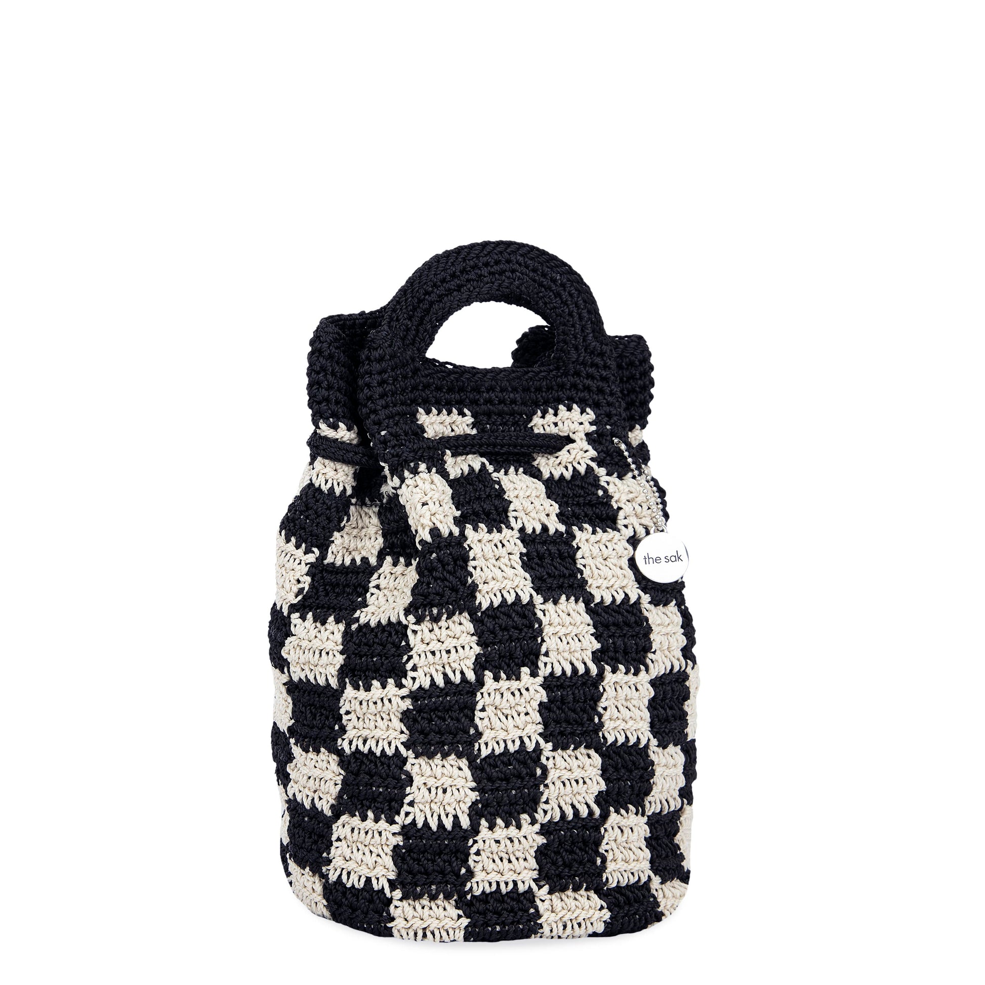 The Sak Dylan Small Backpack Crochet - |Black Check|