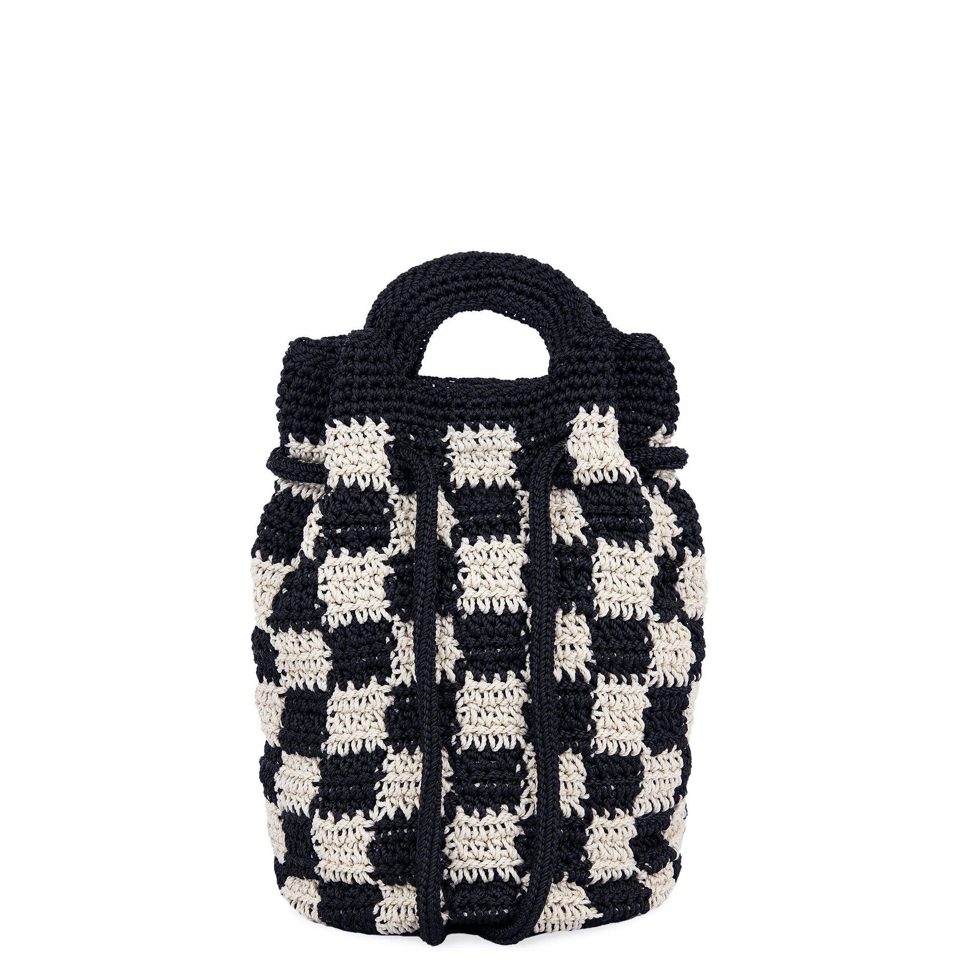 The Sak Dylan Small Backpack Crochet - |Black Check|