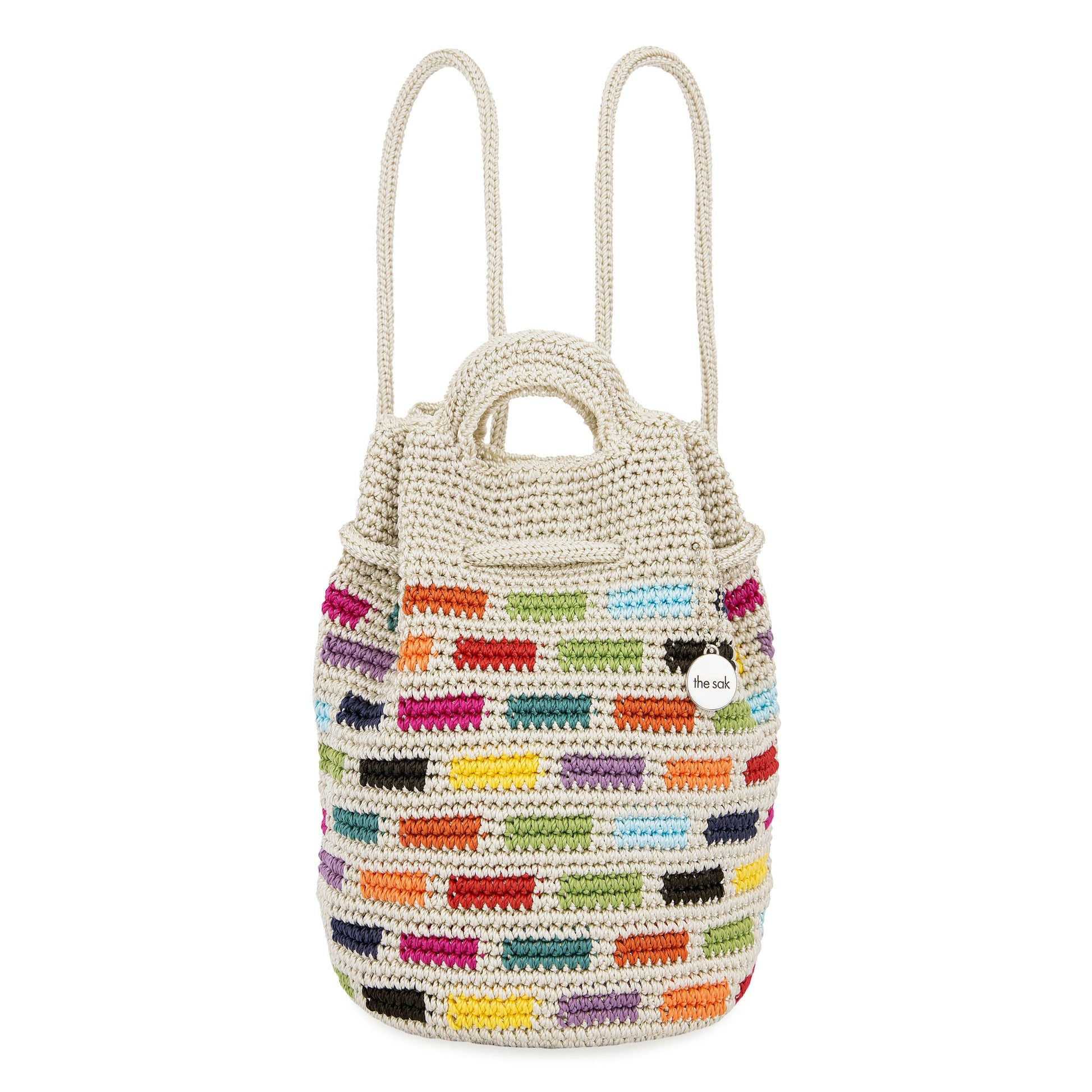 The Sak Dylan Small Backpack Crochet - |Prisma Tile|