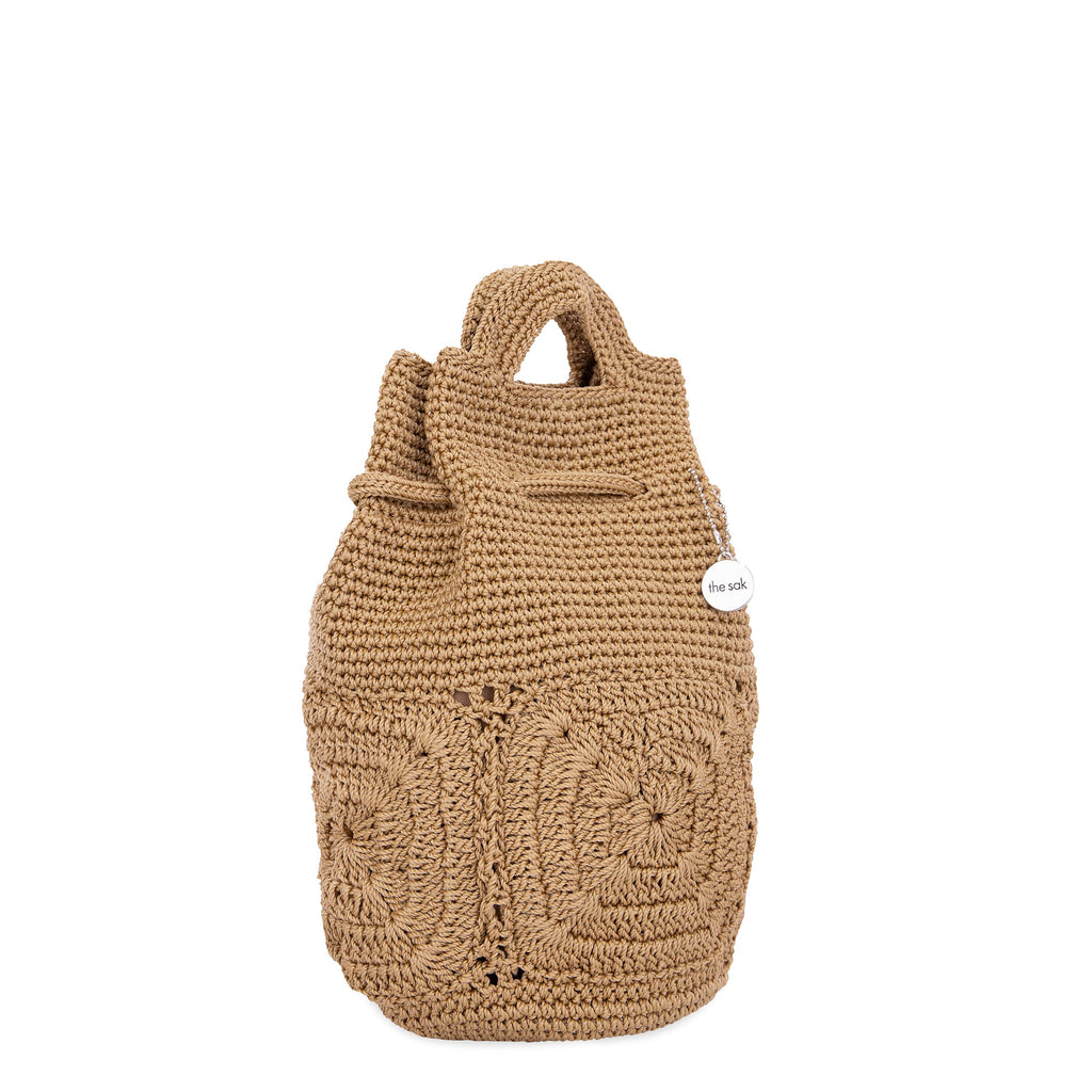 The Sak Dylan Small Backpack - Hand Crochet - Bamboo Patch