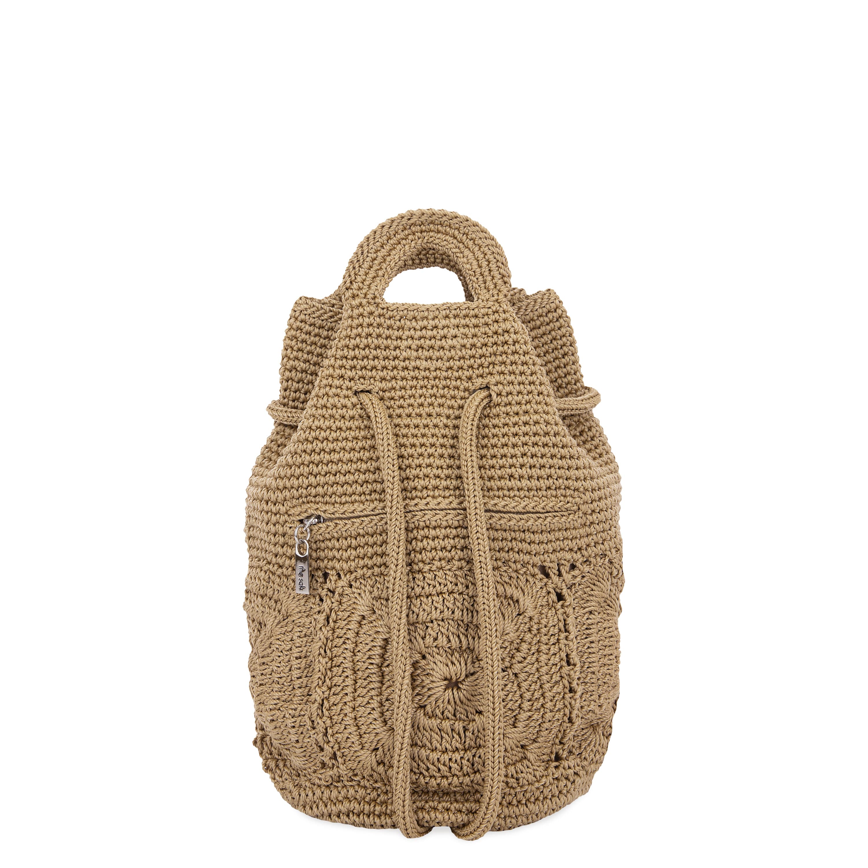 The Sak Dylan Small Backpack - Hand Crochet - Bamboo Patch
