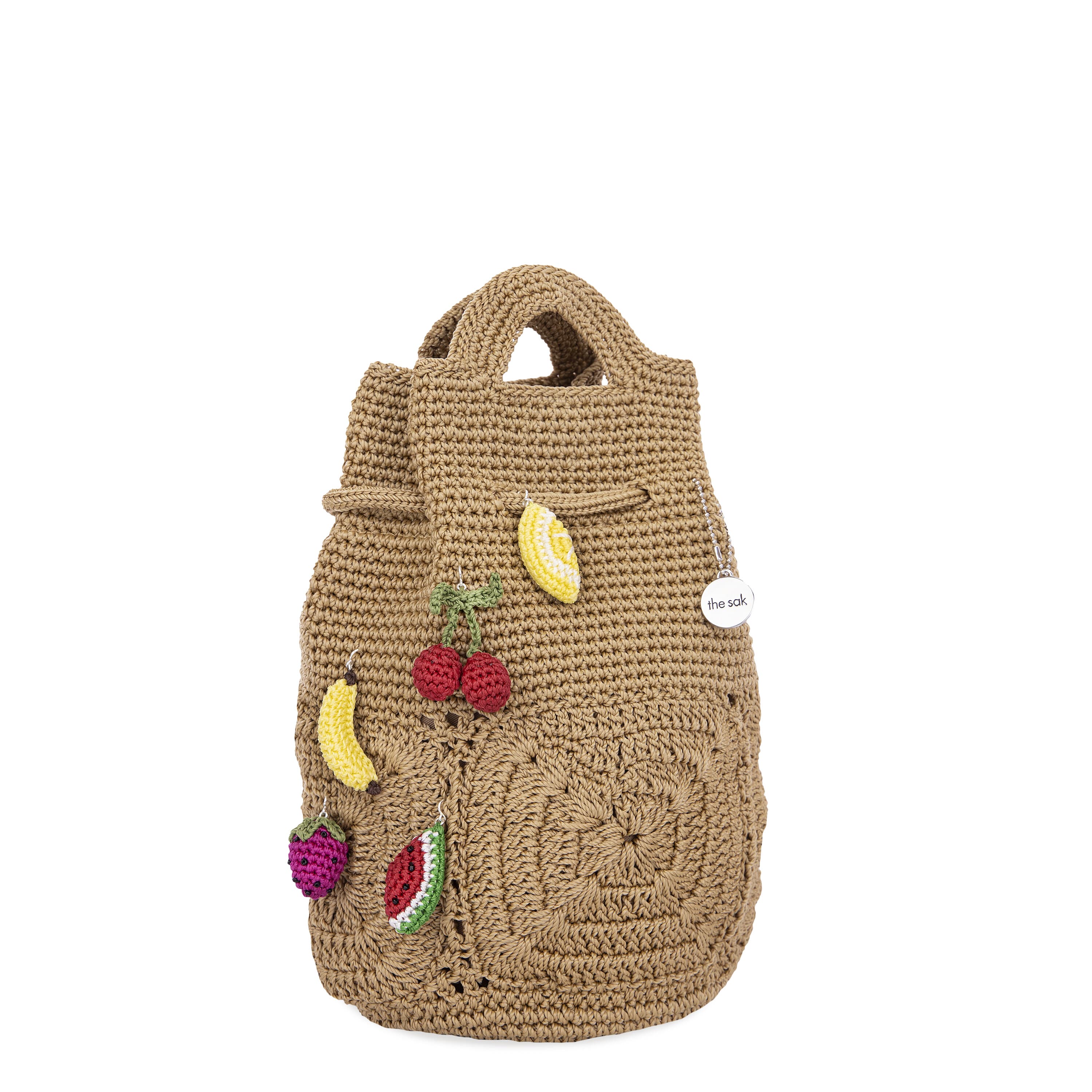 The Sak Dylan Small Backpack - Hand Crochet - Bamboo Patch