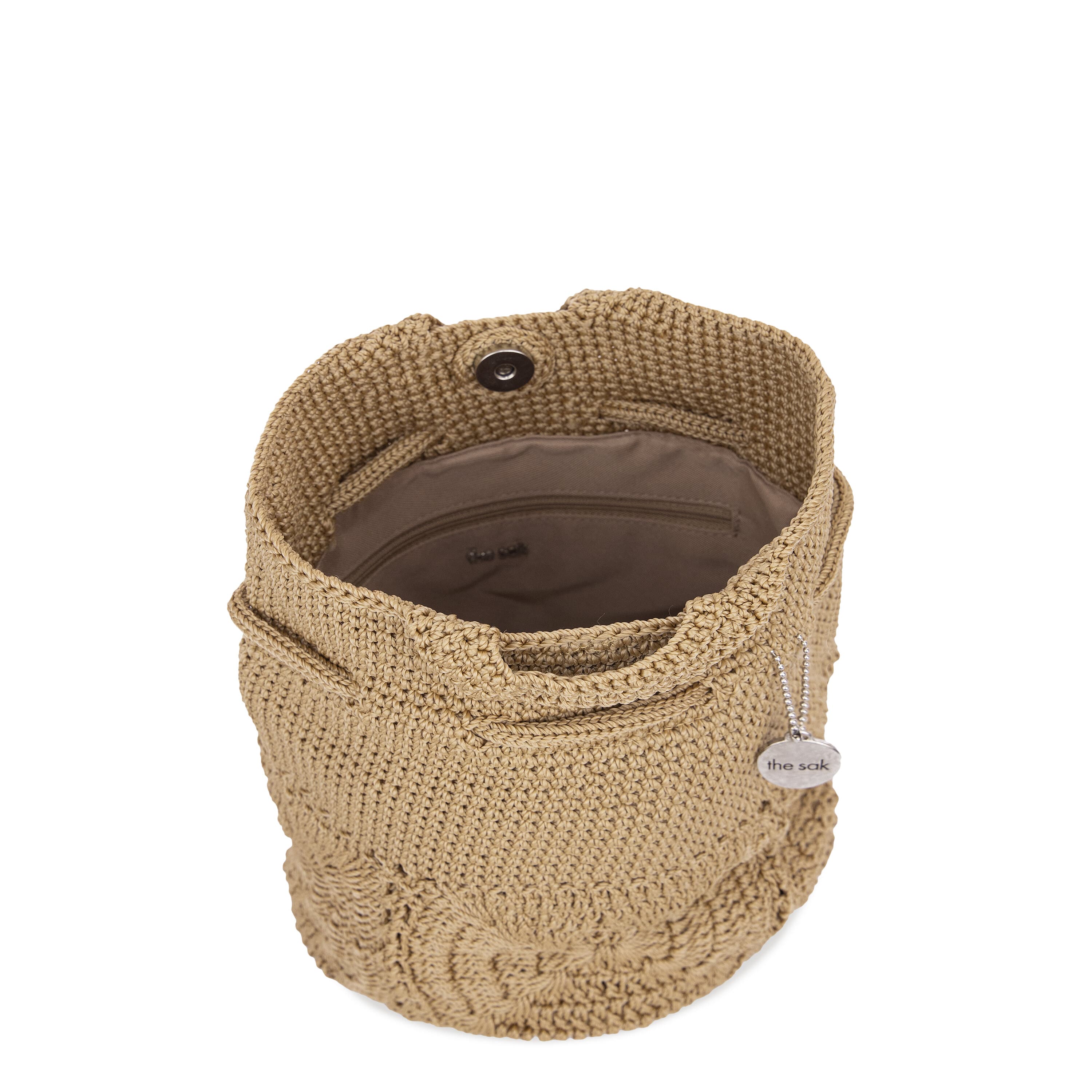 The Sak Dylan Small Backpack - Hand Crochet - Bamboo Patch