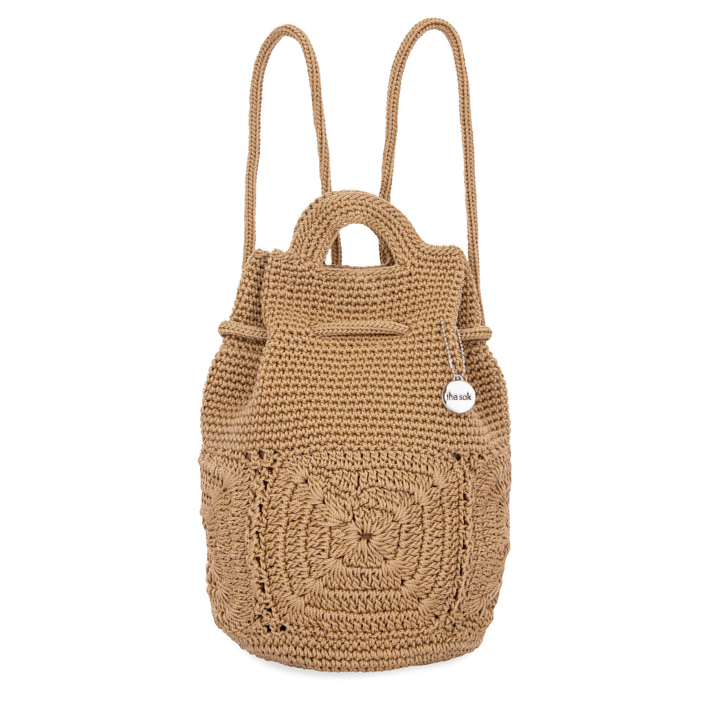 The Sak Dylan Small Backpack - Hand Crochet - Bamboo Patch