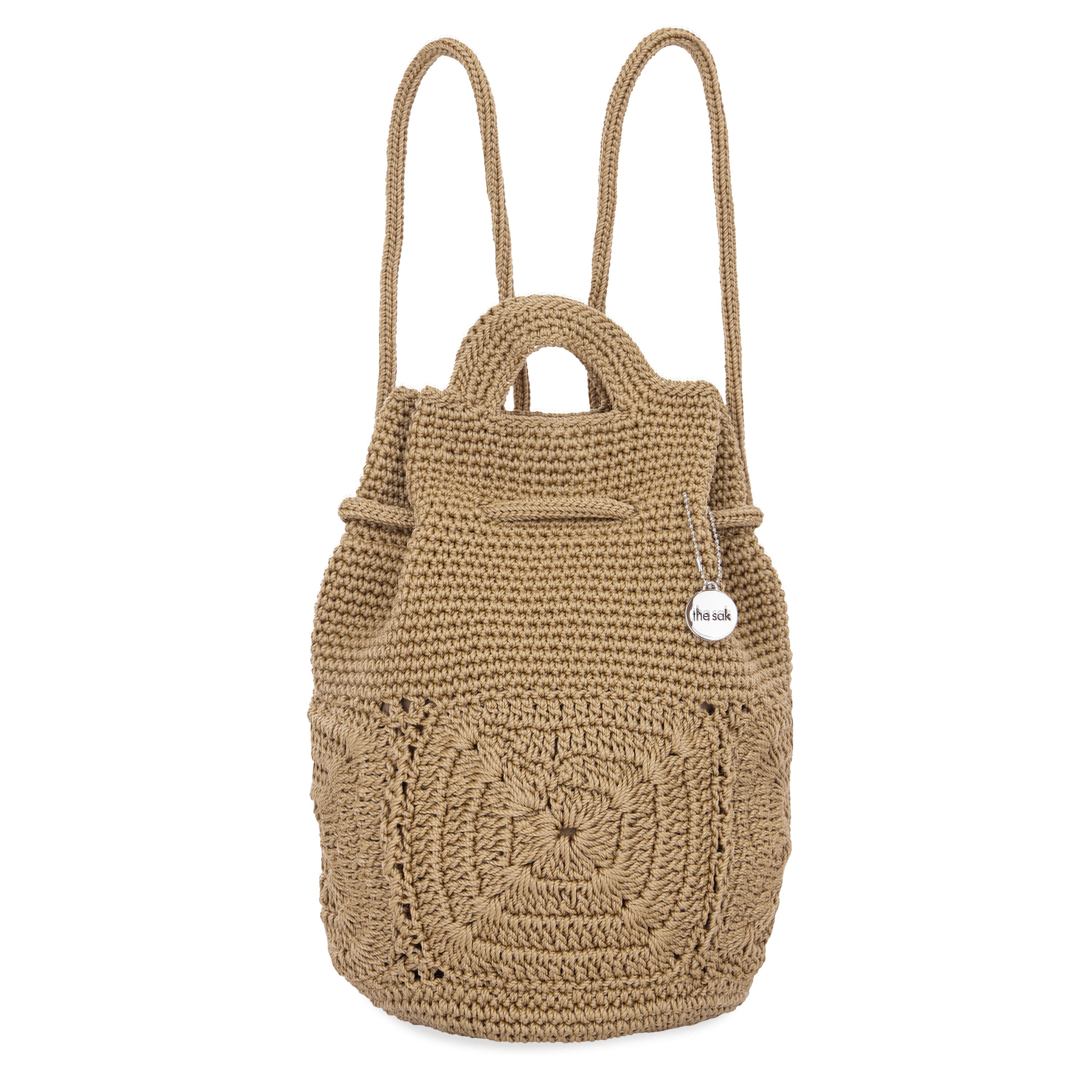 The Sak Dylan Small Backpack - Hand Crochet - Bamboo Patch