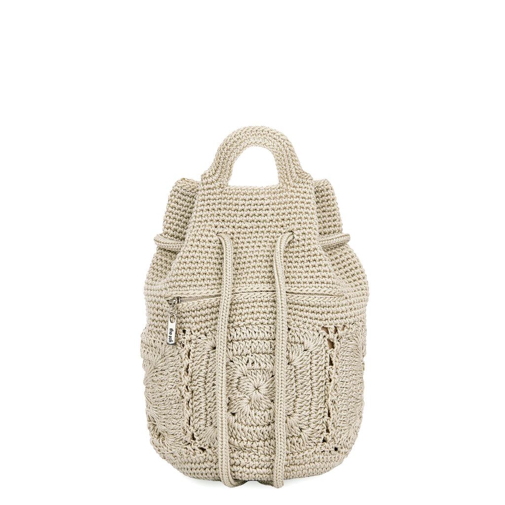 The Sak Dylan Small Backpack - Hand Crochet - Natural Patch