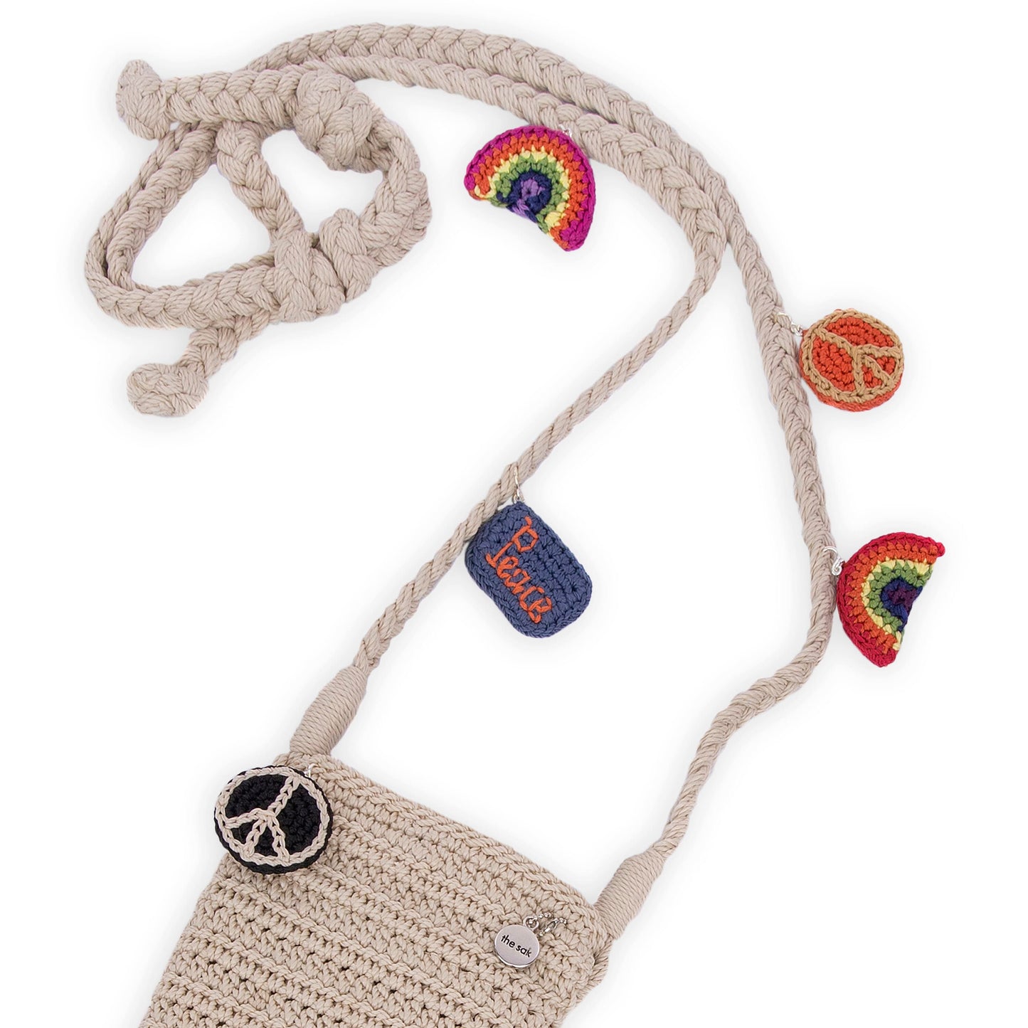 The Sak Josie Mini Crossbody Crochet - |Rainbow Ecru|