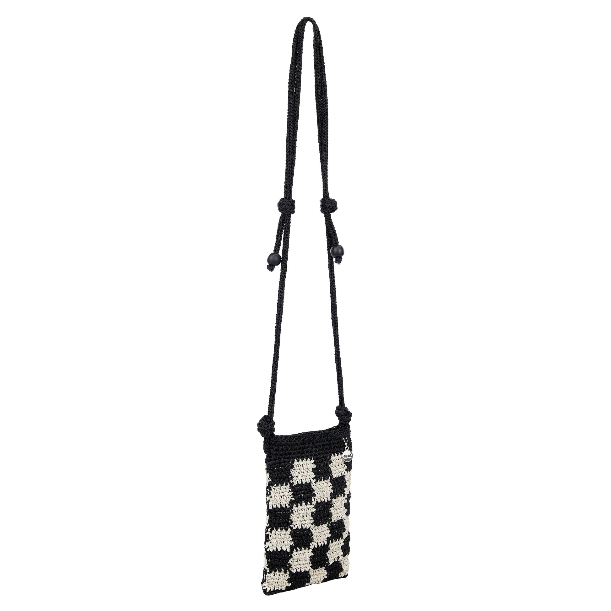 The Sak Josie Mini Crossbody Crochet - |Black Check|