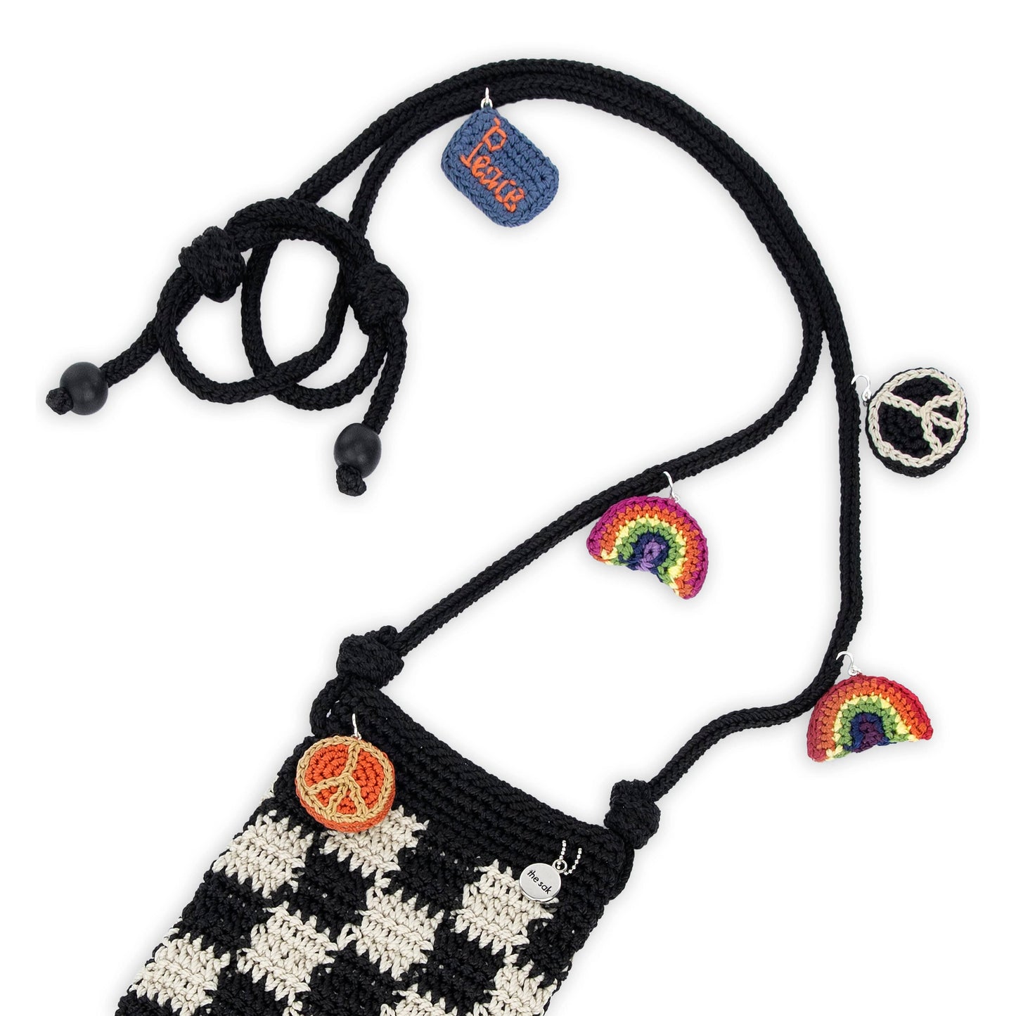 The Sak Josie Mini Crossbody Crochet - |Black Check|