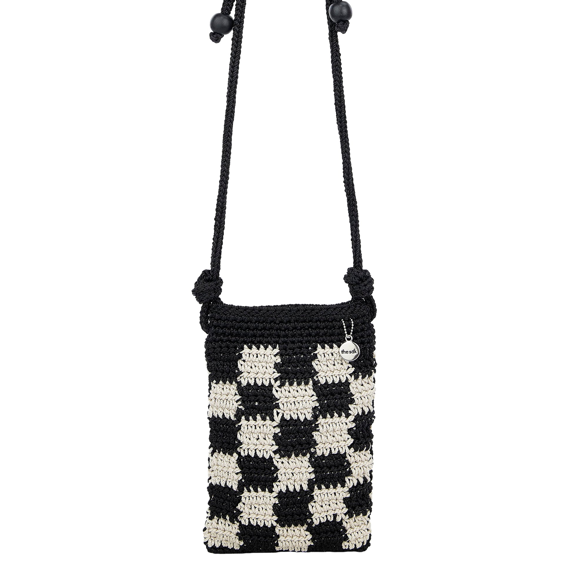 The Sak Josie Mini Crossbody Crochet - |Black Check|