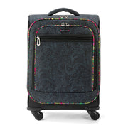 On The Go 21" Spinner Luggage Bundle - EcoTwill - Black Rainbow Spirit Desert