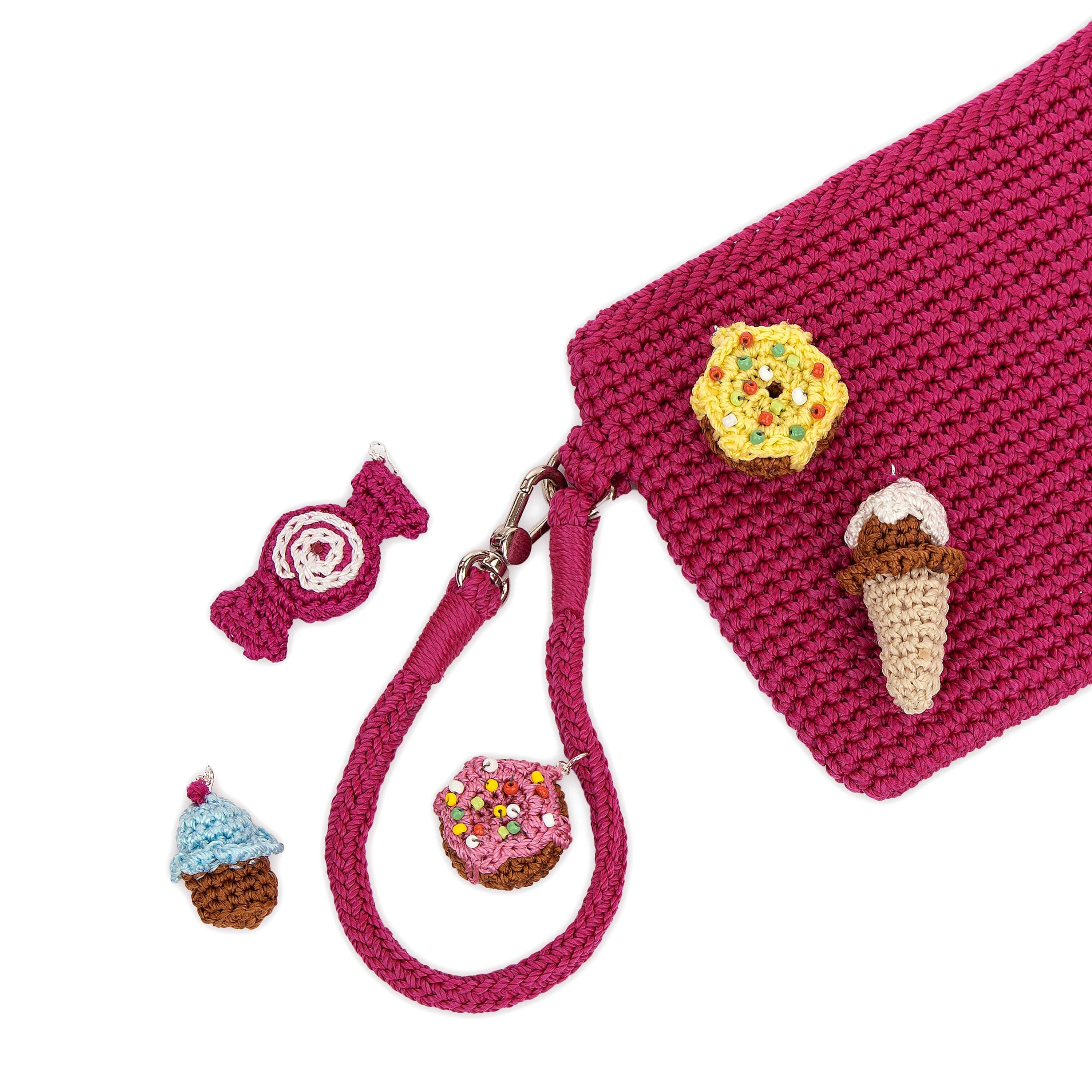 The Sak Vita Wristlet - Hand Crochet - Pinkberry