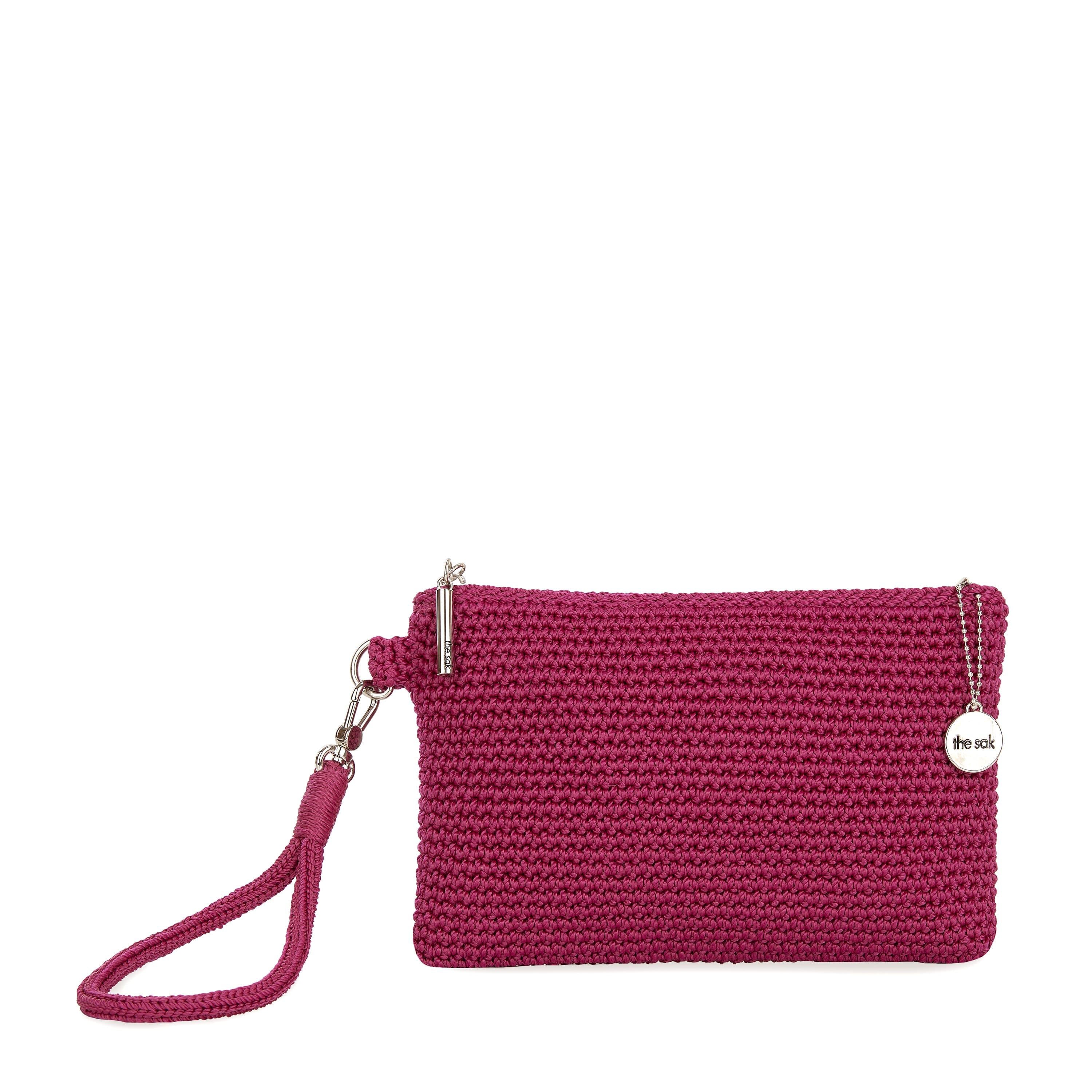 The Sak Vita Wristlet - Hand Crochet - Pinkberry