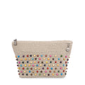 The Sak Essential Pouch - Hand Crochet - Ecru Multi Beads
