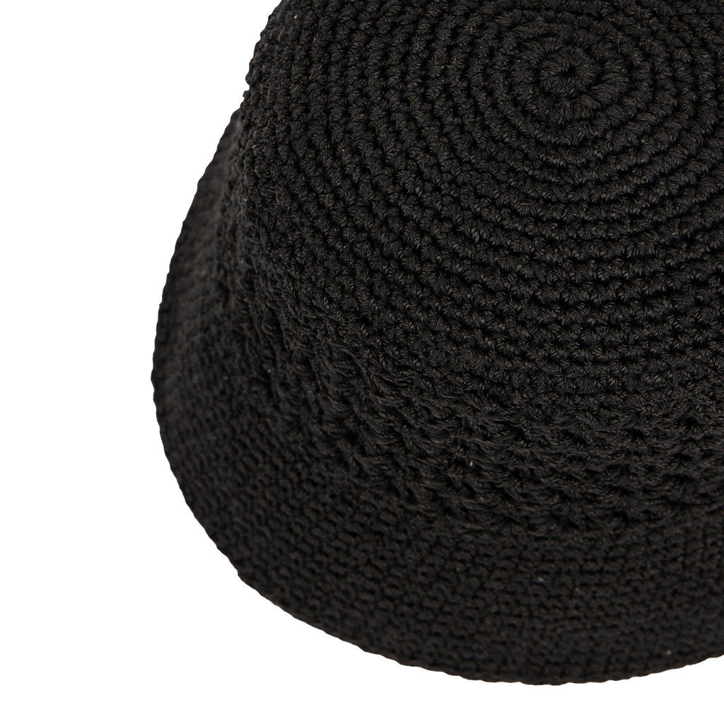 The Sak Lanie Bucket Hat - Hand Crochet - Black