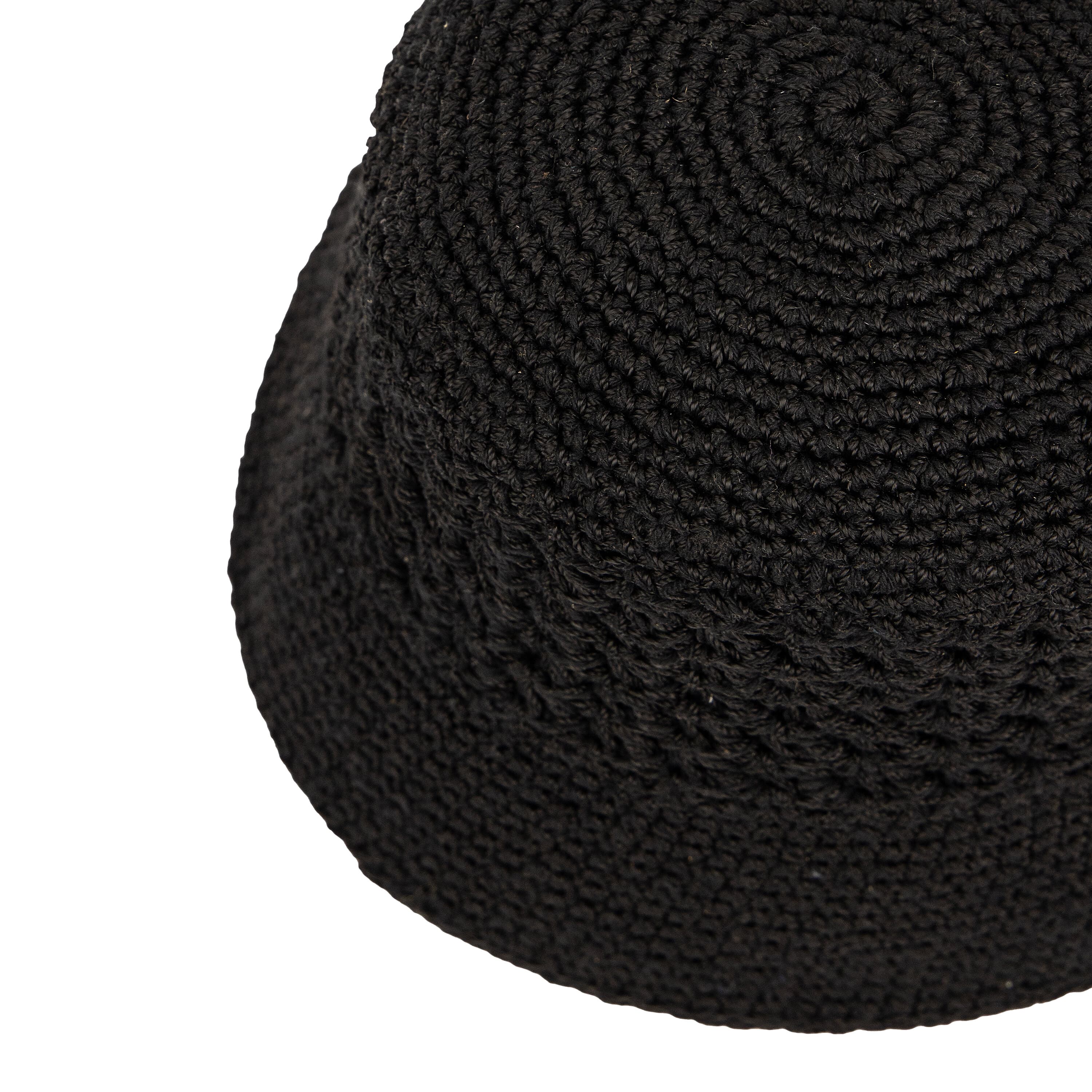 The Sak Lanie Bucket Hat - Hand Crochet - Black