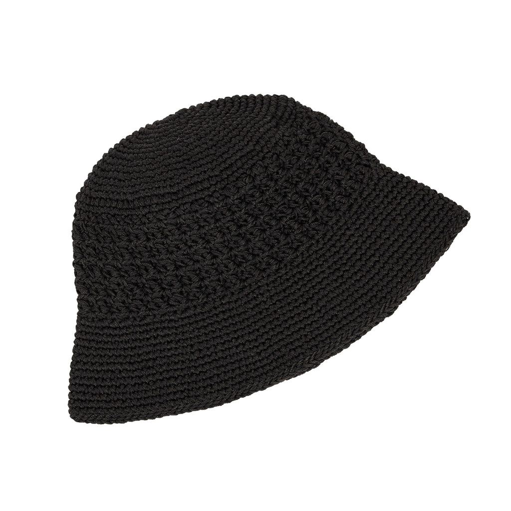 The Sak Lanie Bucket Hat - Hand Crochet - Black