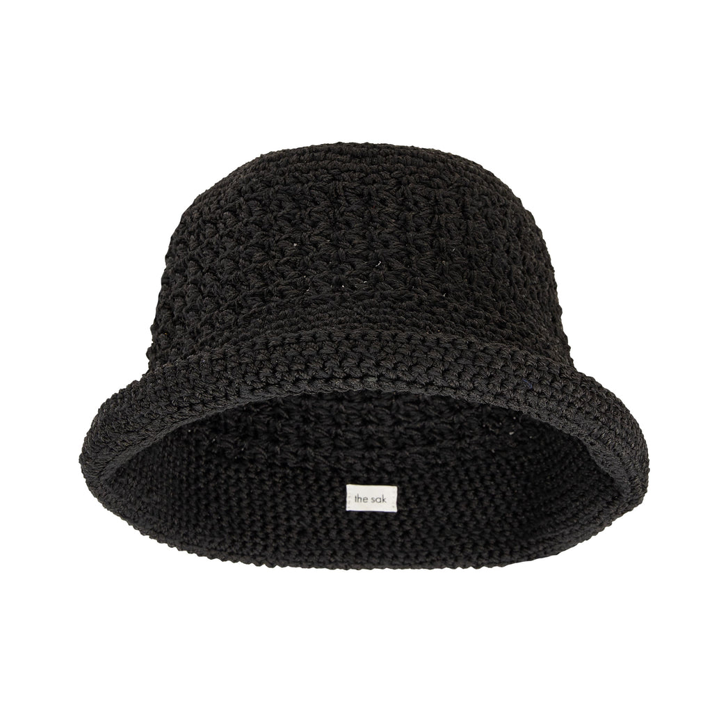 The Sak Lanie Bucket Hat - Hand Crochet - Black