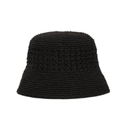 Lanie Bucket Hat - Hand Crochet - Black