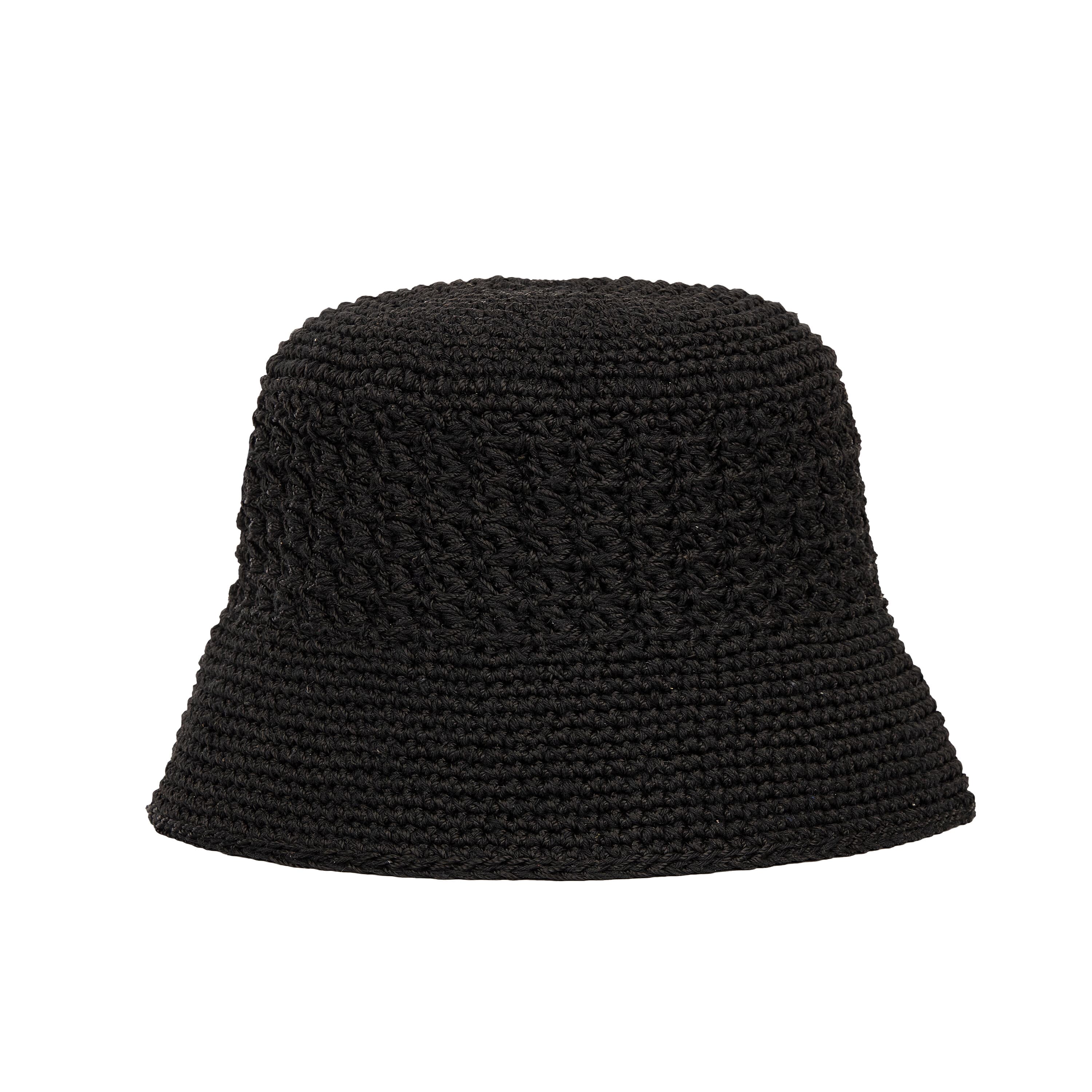 The Sak Lanie Bucket Hat - Hand Crochet - Black