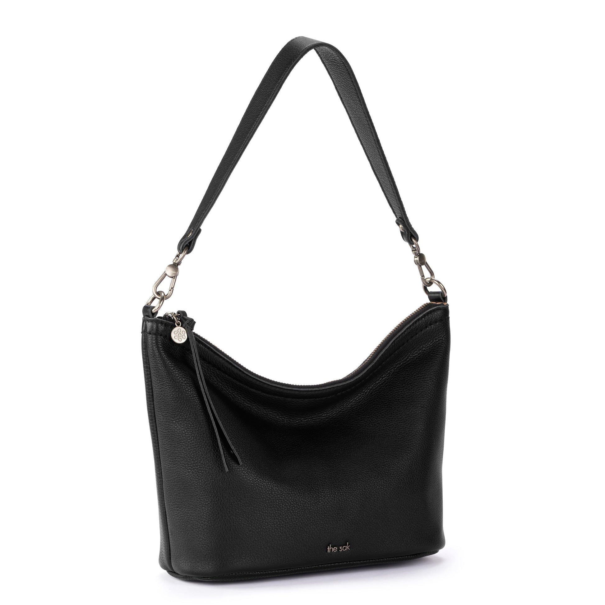 The Sak Jasmine Small Hobo Leather - |Black|