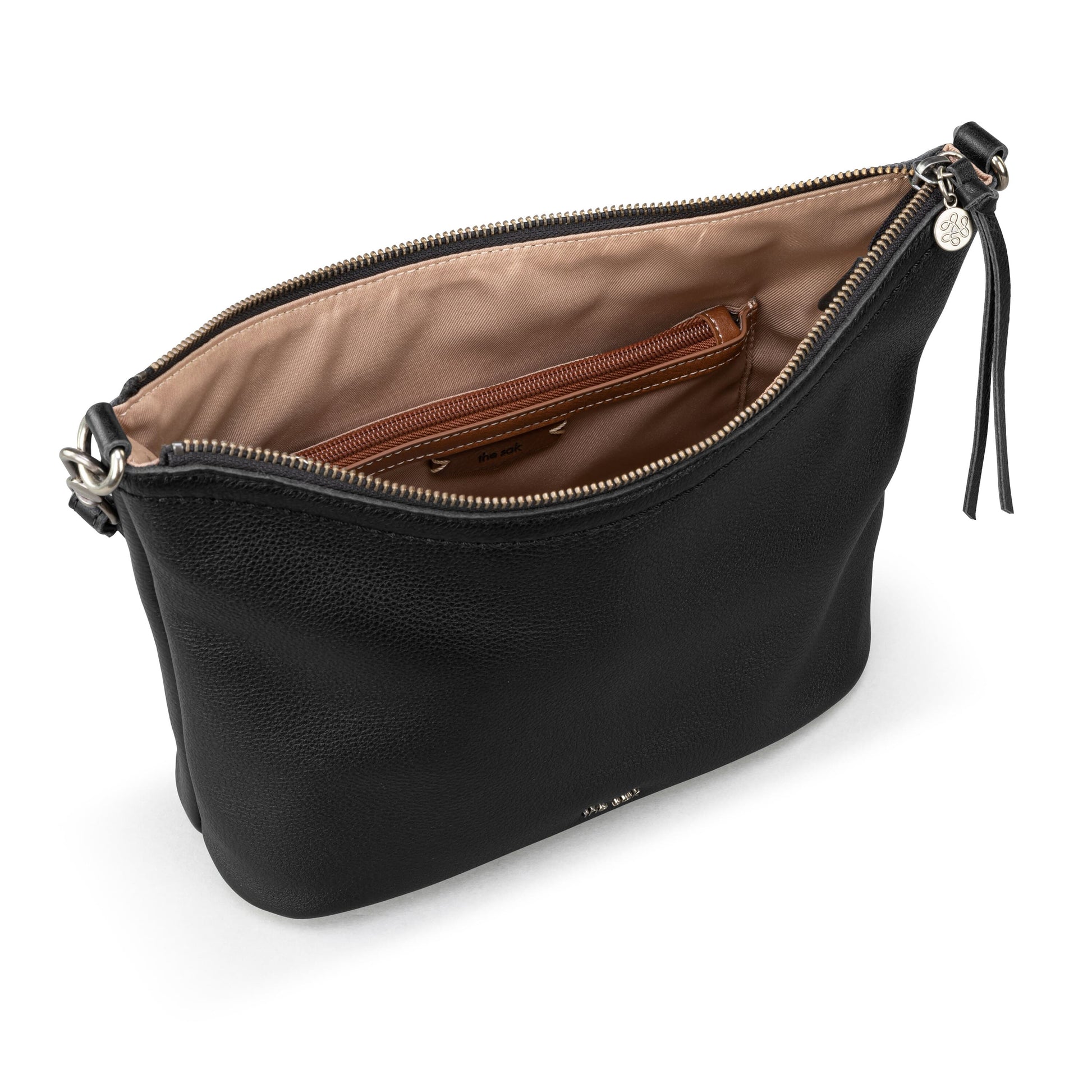 The Sak Jasmine Small Hobo Leather - |Black|