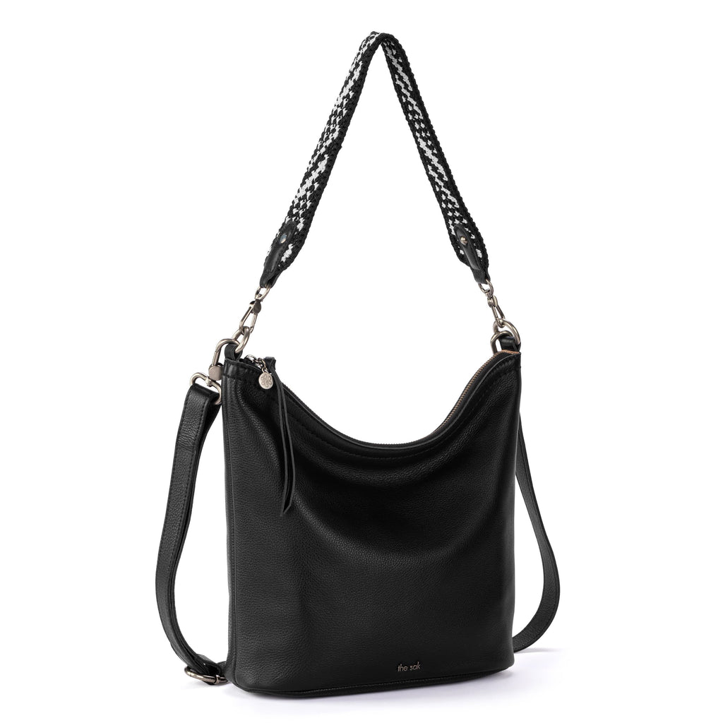 The Sak Jasmine Bucket Crossbody - Leather - Black