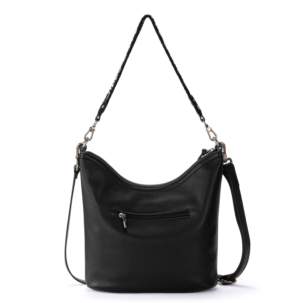 The Sak Jasmine Bucket Crossbody - Leather - Black