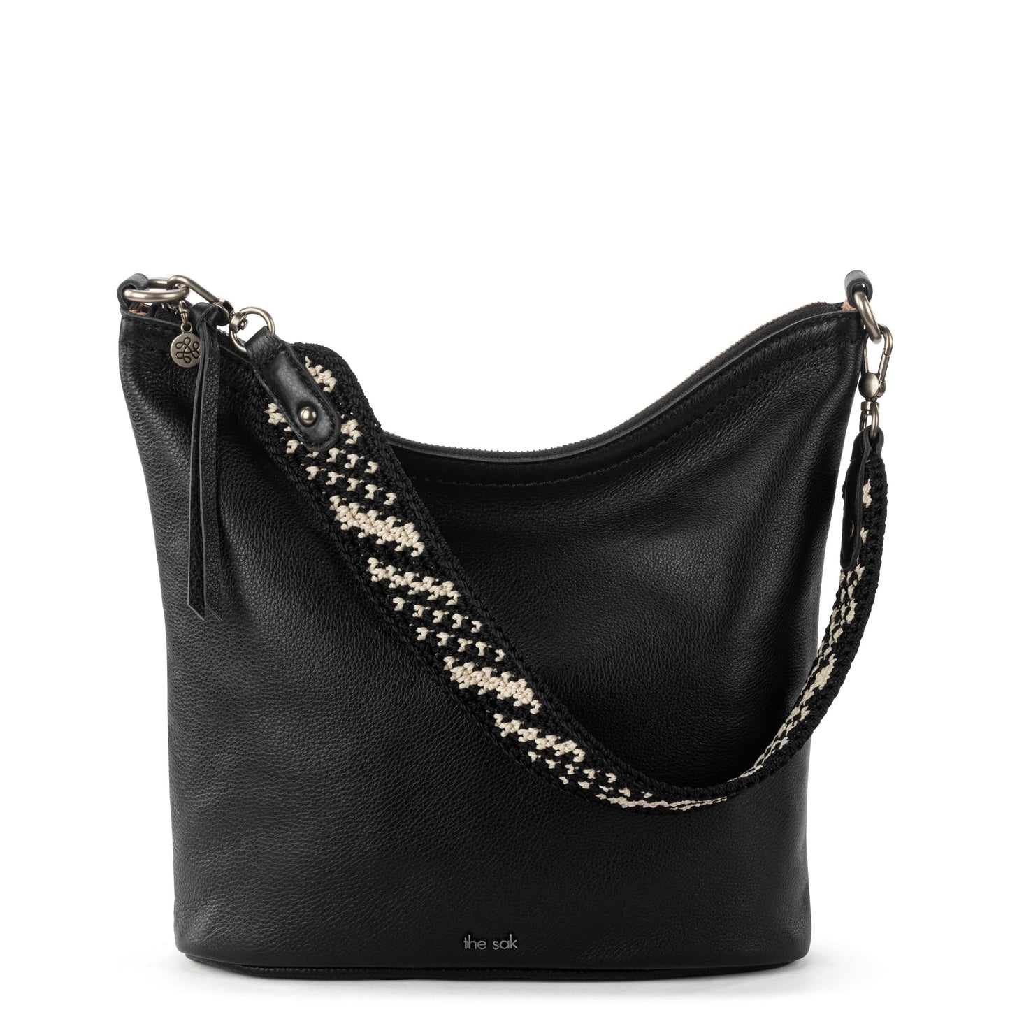 The Sak Jasmine Bucket Crossbody Leather - |Black|