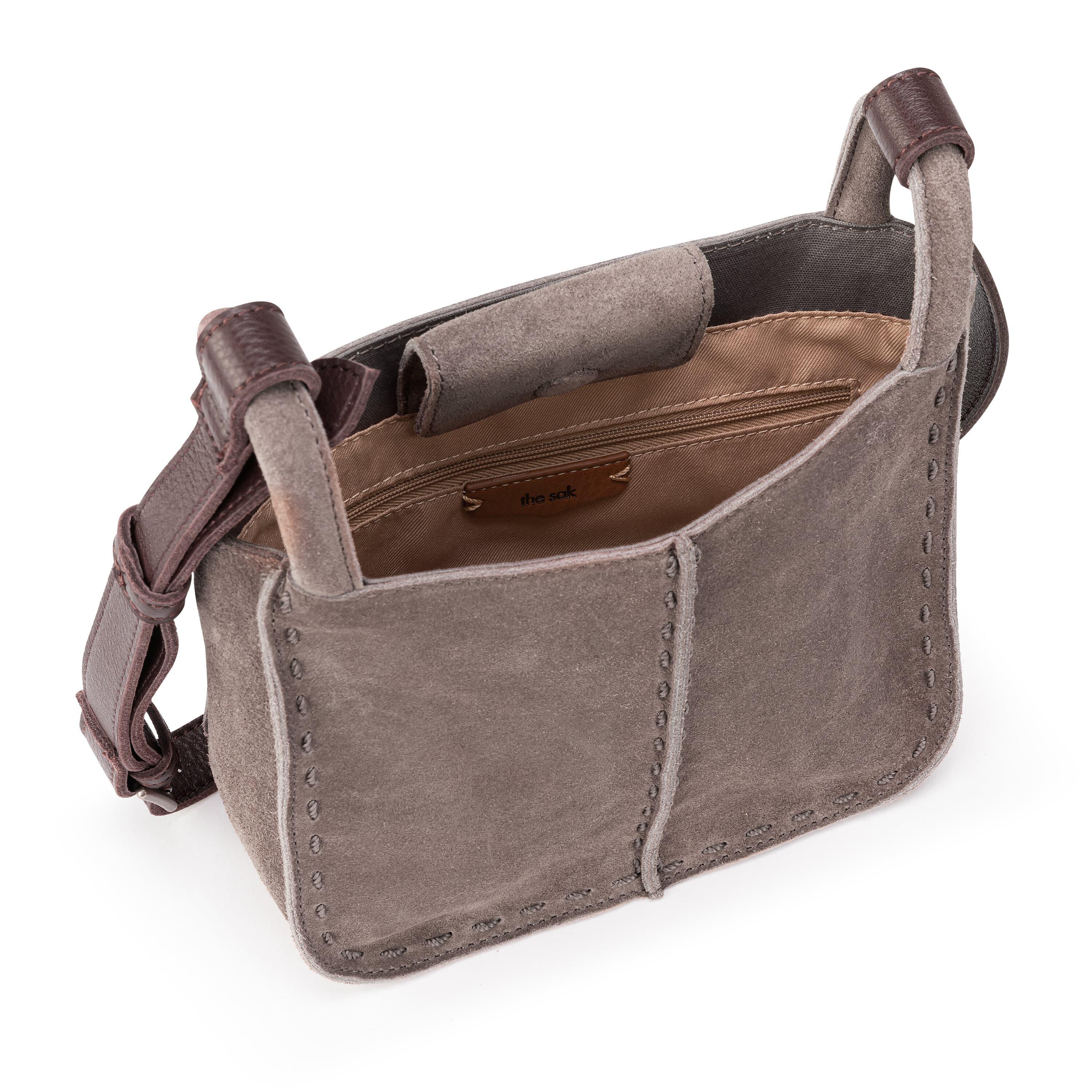 The Sak Los Feliz Mini Crossbody - Leather - Mushroom Suede
