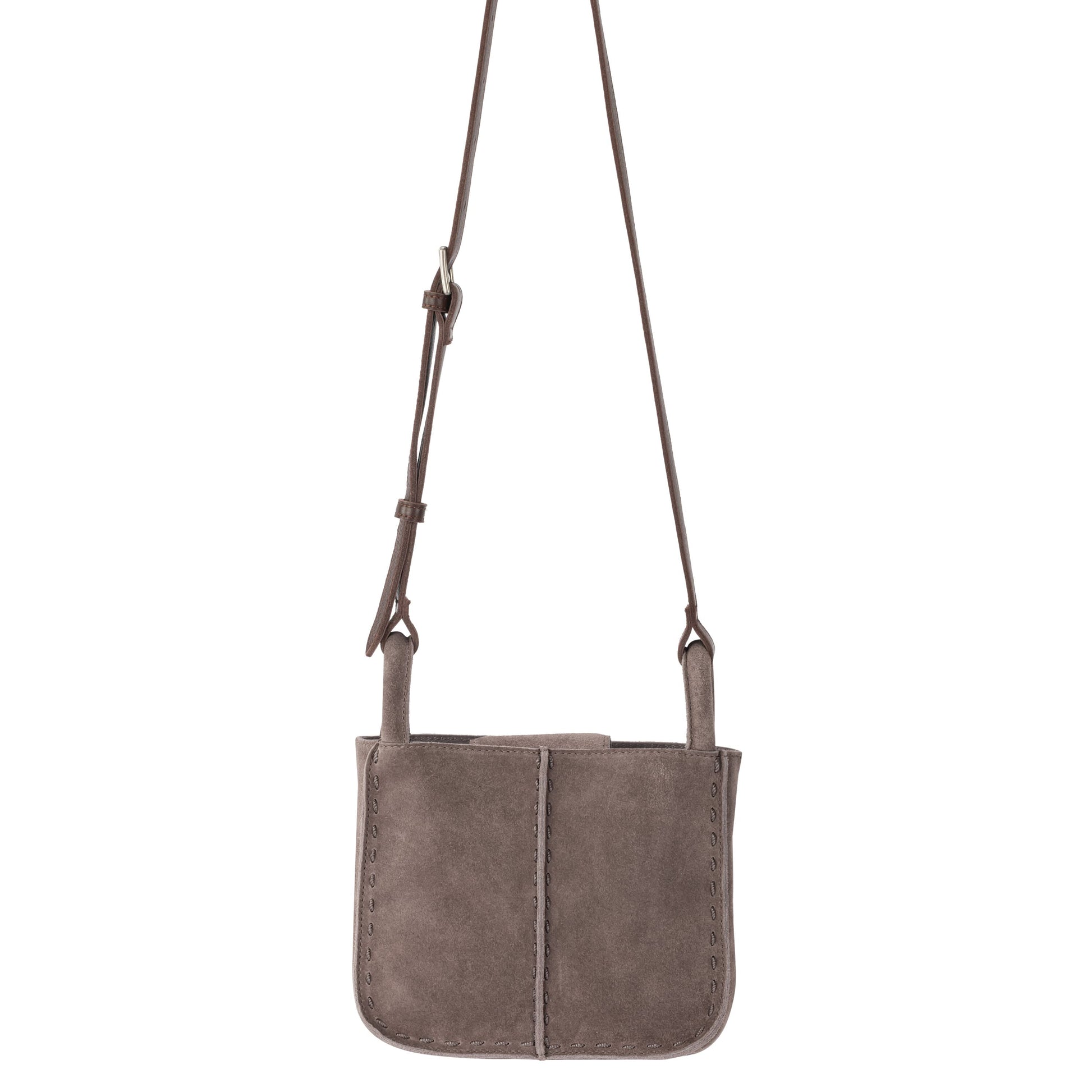 The Sak Los Feliz Mini Crossbody Leather - |Mushroom Suede|