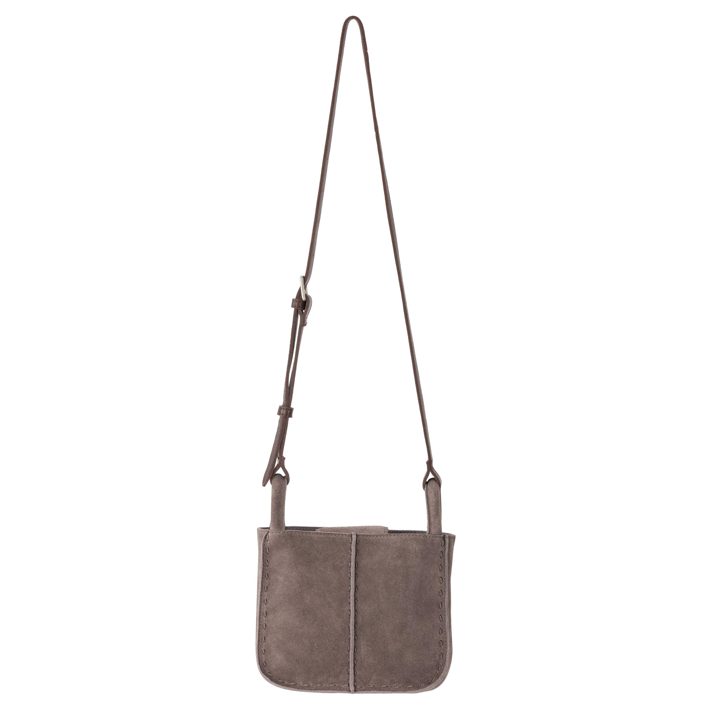 The Sak Los Feliz Mini Crossbody - Leather - Mushroom Suede