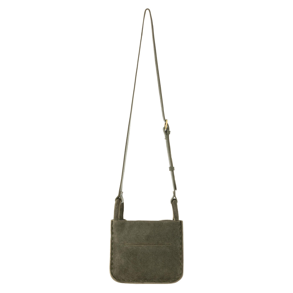 The Sak Los Feliz Mini Crossbody - Leather - Moss Suede