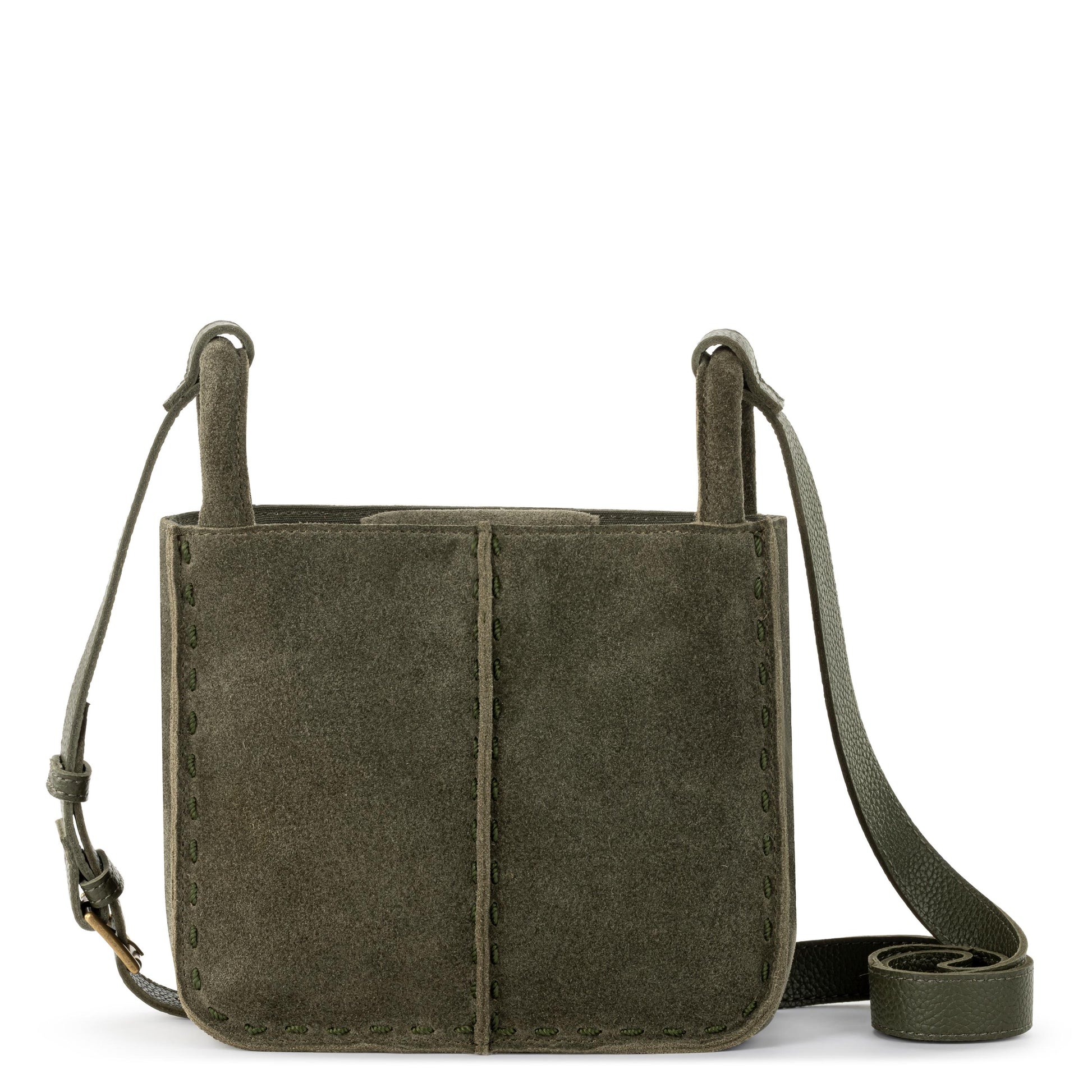 The Sak Los Feliz Mini Crossbody Leather - |Moss Suede|