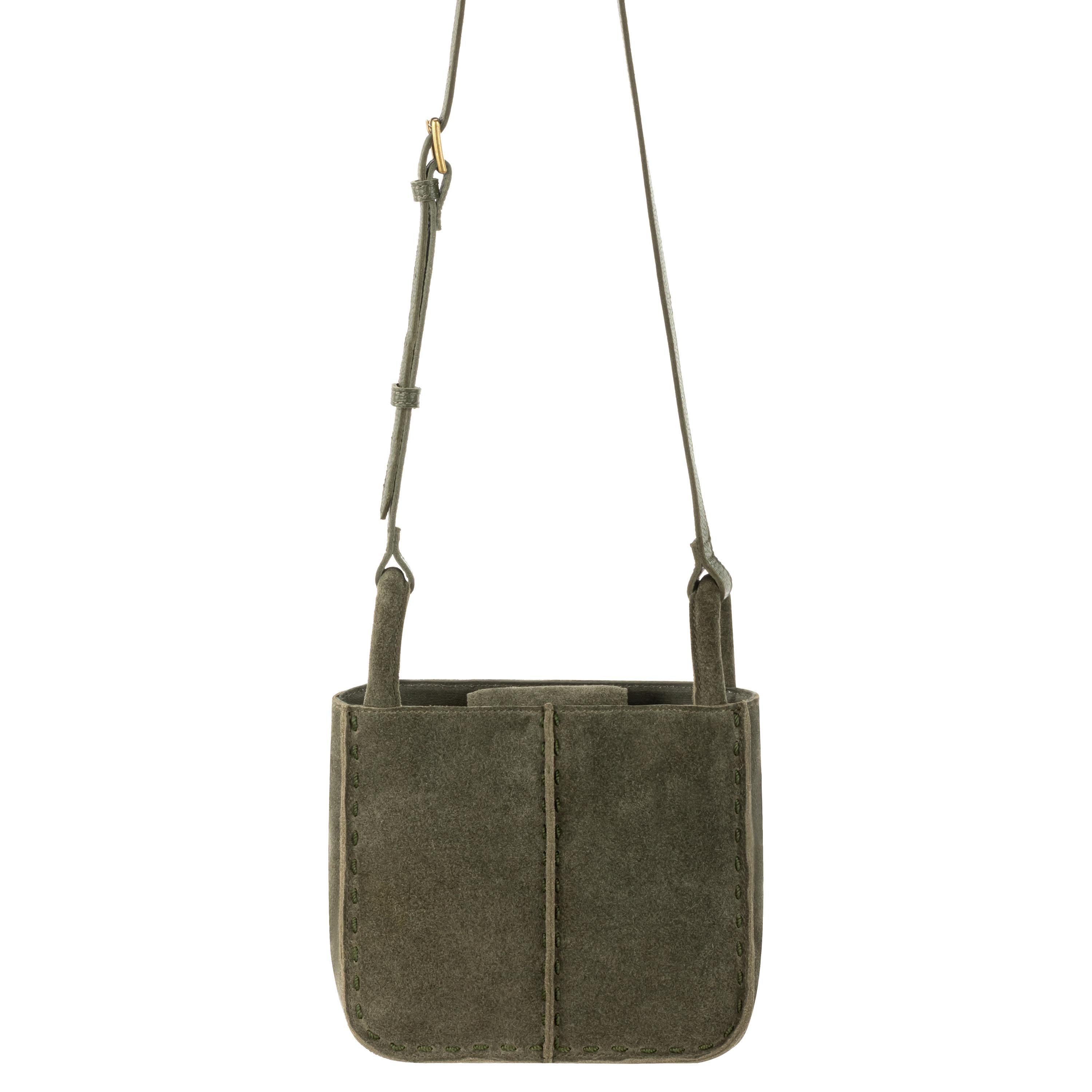 The Sak Los Feliz Mini Crossbody - Leather - Moss Suede