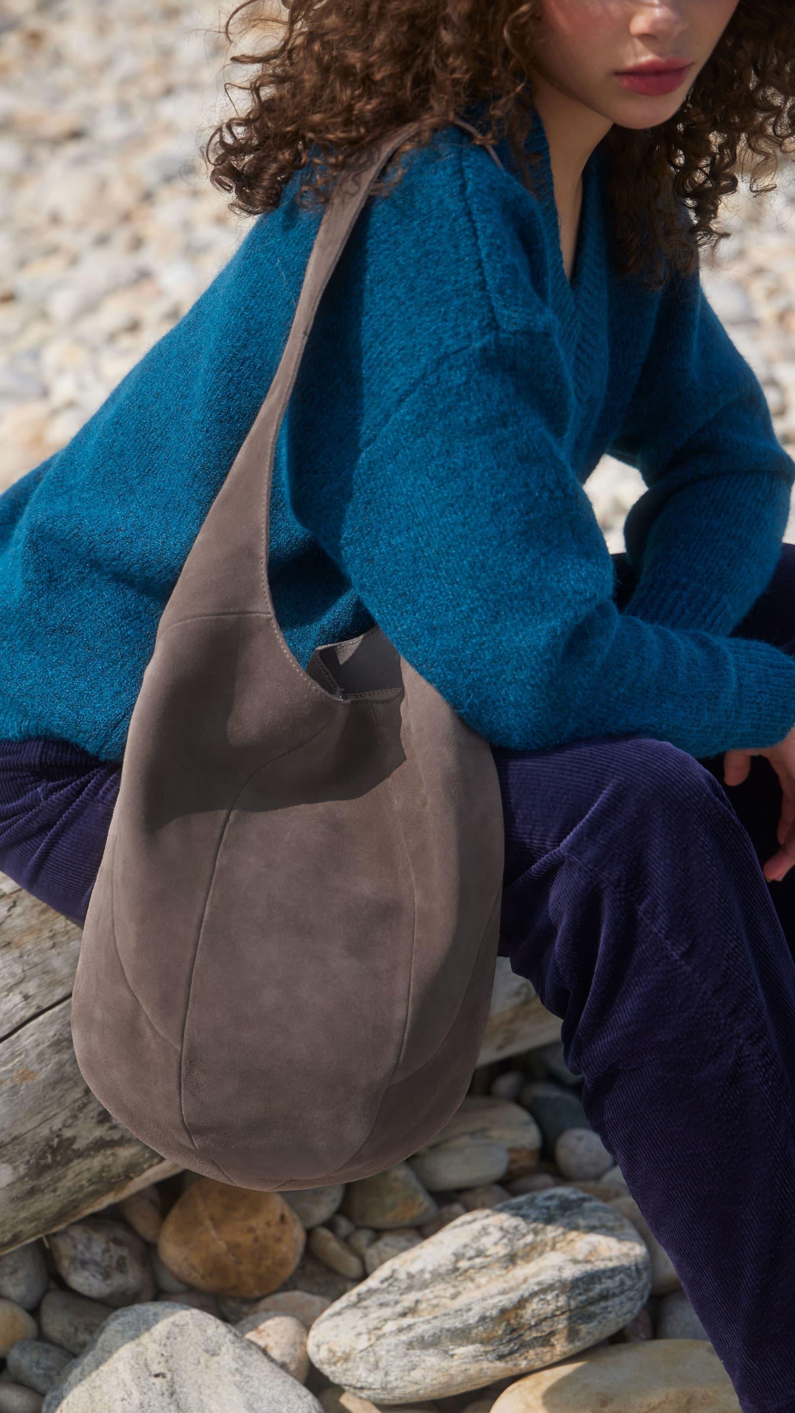 The Sak 120 Hobo - Leather - Mushroom Suede