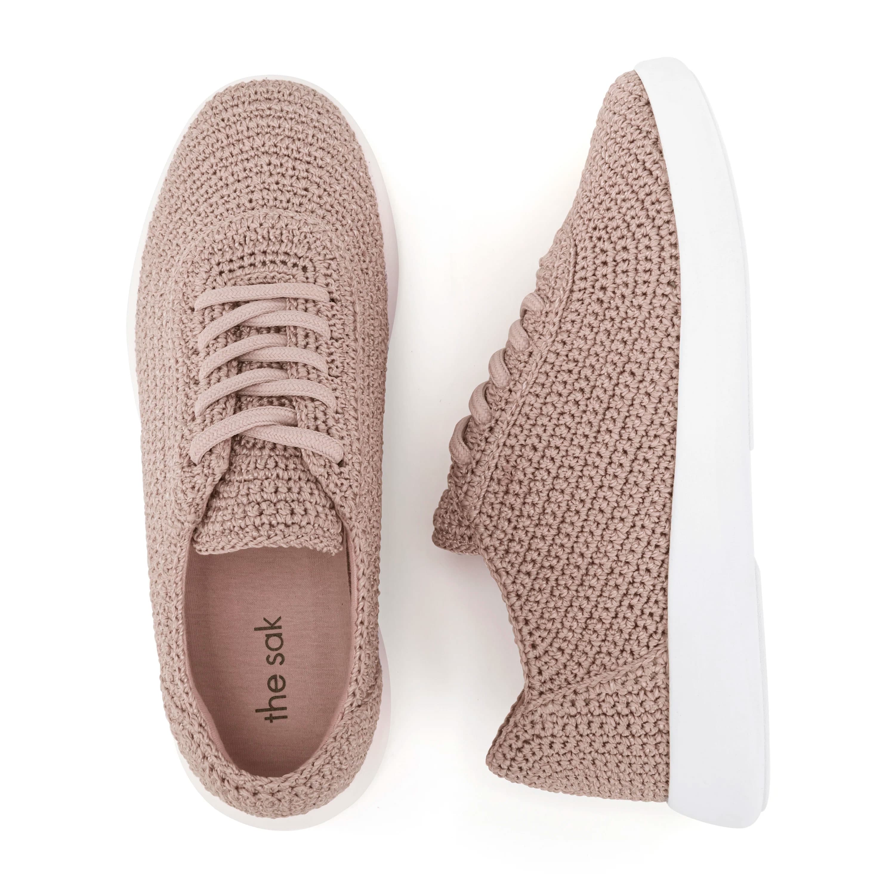 The Sak Asha Sneaker - Hand Crochet - Fog