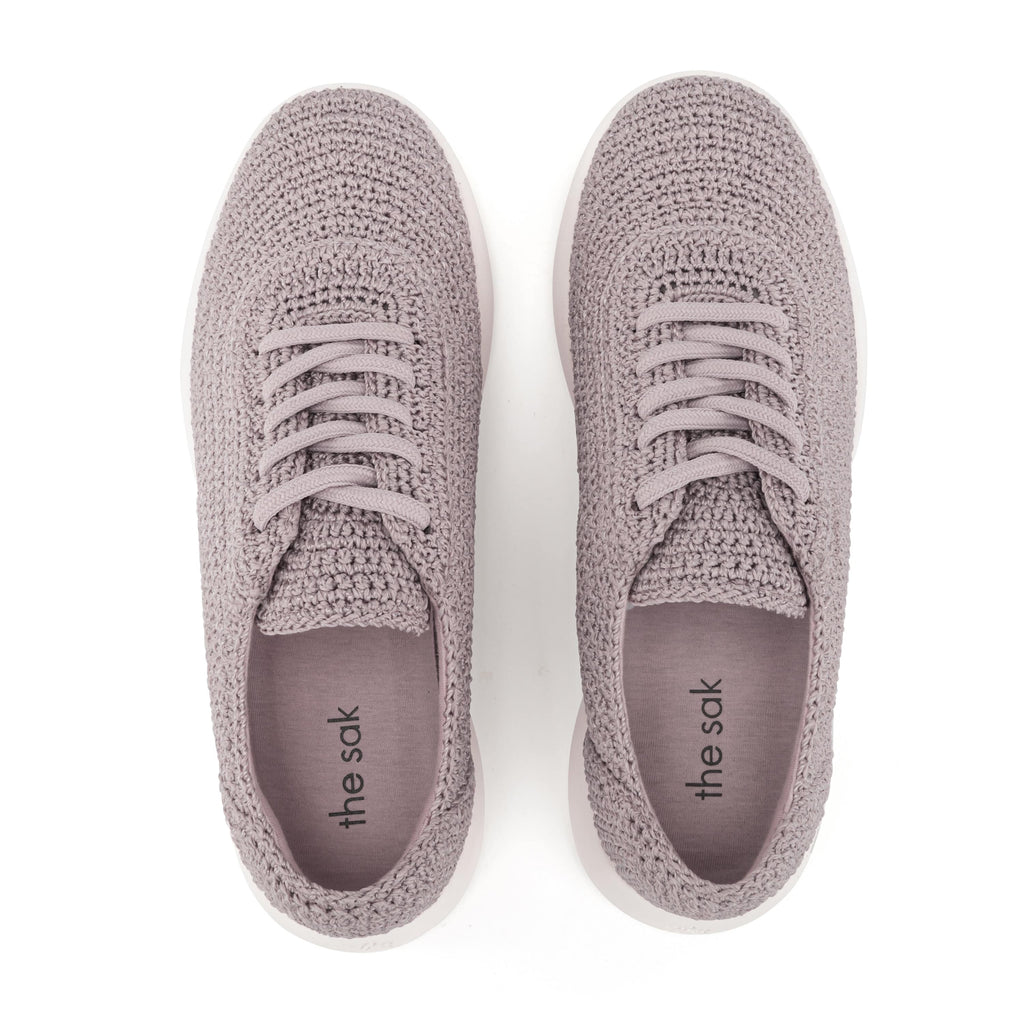 The Sak Asha Sneaker - Hand Crochet - Fog
